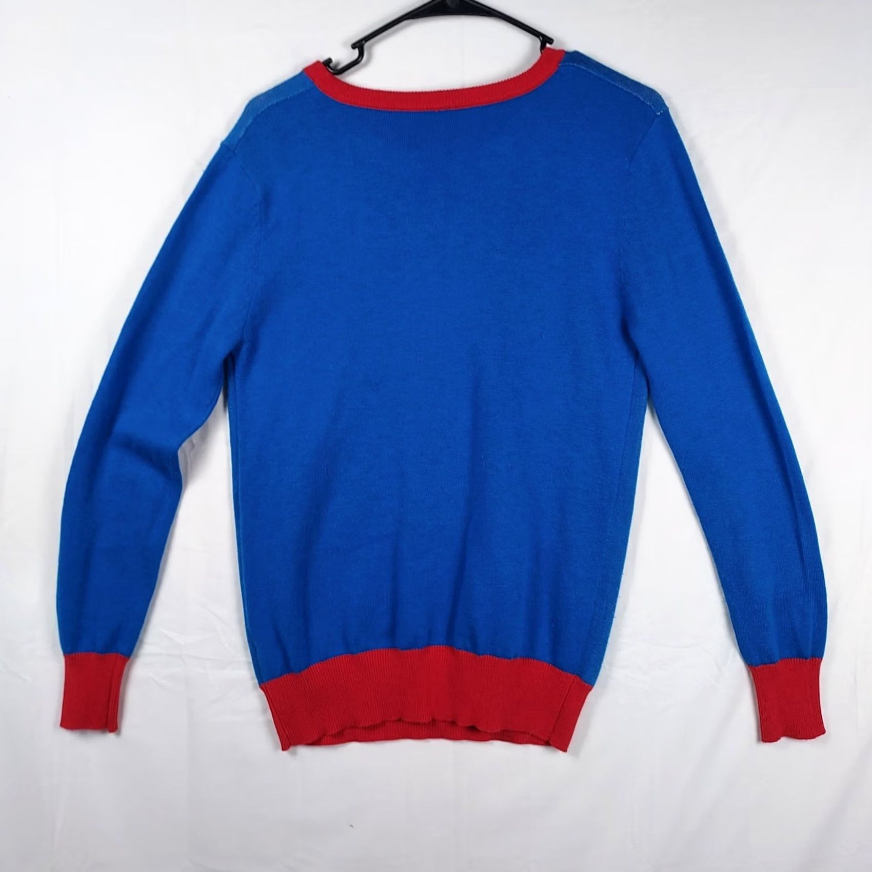 Vintage VINTAGE Heilemans Old Style Cold Beer Sweater Blue Red Knit Merino Wool Blend Unisex S/M Size US S / EU 44-46 / 1 - 2 Thumbnail