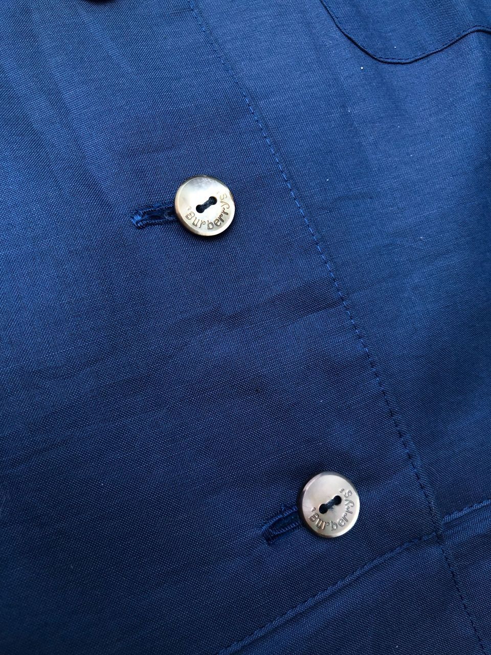 Burberry × Vintage Vintage 80s Burberrys Blue Dress Size S / US 4 / IT 40 - 7 Thumbnail