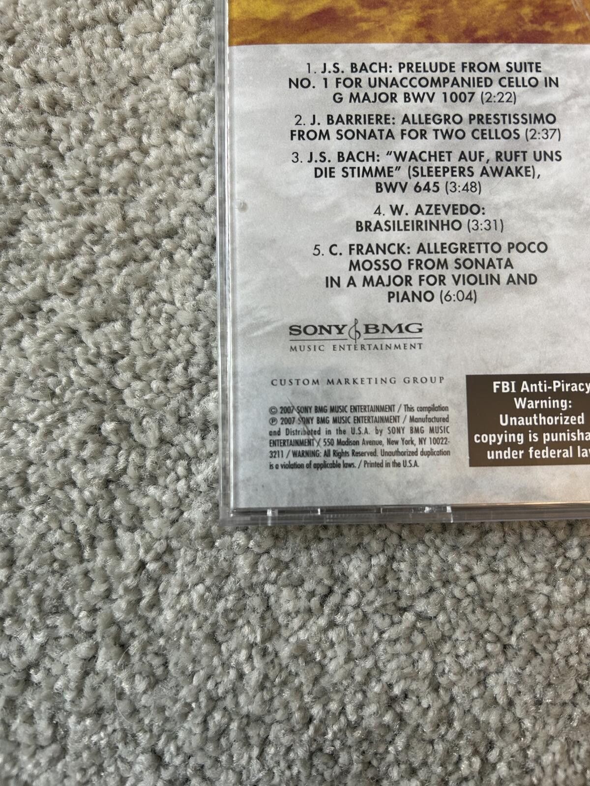 Other Yo-Yo Ma Super Hits CD - NO DISC INSIDE!! Size ONE SIZE - 4 Thumbnail
