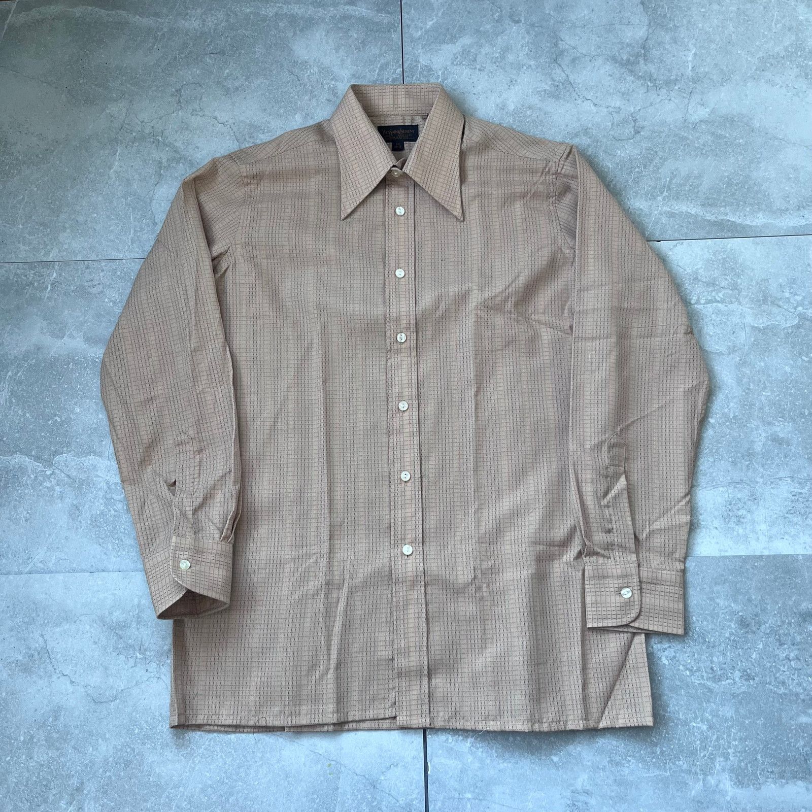 Yves Saint Laurent Yves Saint Laurent Shirt – Size 16 (32-33) – Vintage YSL Size US L / EU 52-54 / 3 - 1 Thumbnail