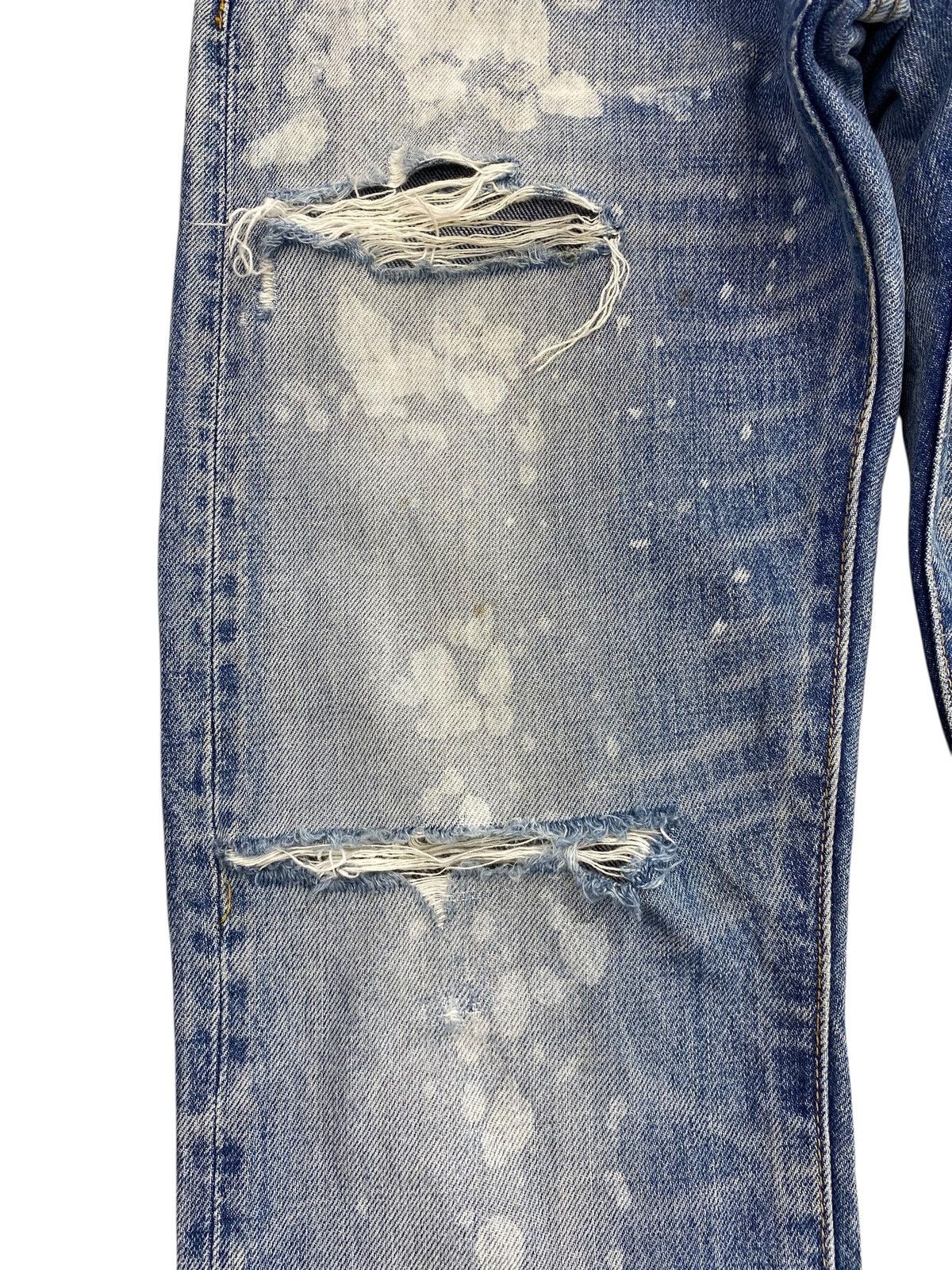 Japanese Brand Japanese Brand Sweat & Bloods Blue Wash Distress Style Jeans Size US 30 / EU 46 - 8 Thumbnail