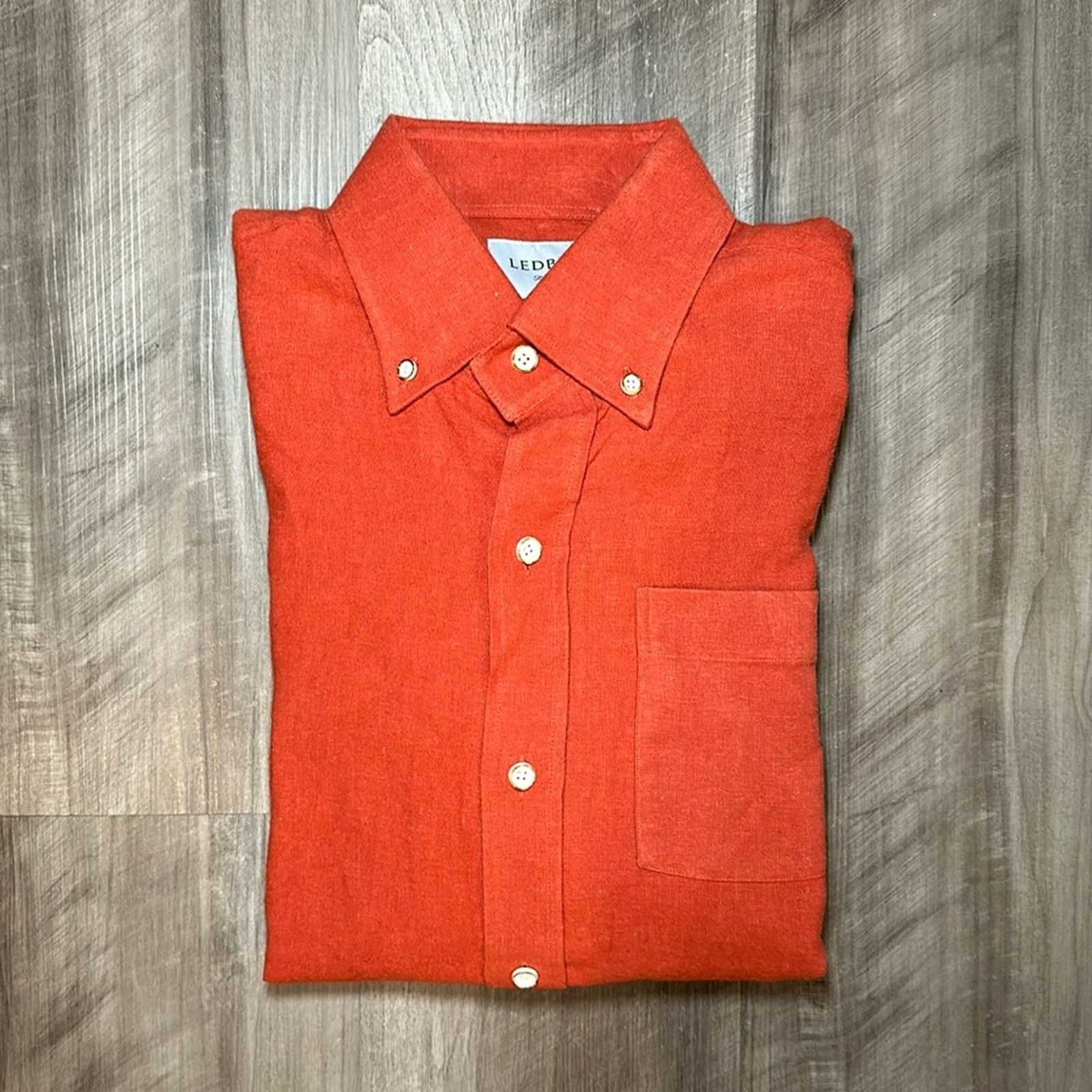 Ledbury Ledbury Fine Shirting Classic Linen Blend (NWOT) - 15.5 (M) Size US M / EU 48-50 / 2 - 1 Thumbnail