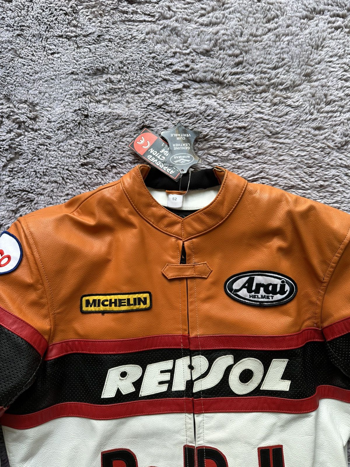 Red Bull Red Bull Honda Leather Jacket size 52 with tags Size US L / EU 52-54 / 3 - 9 Thumbnail