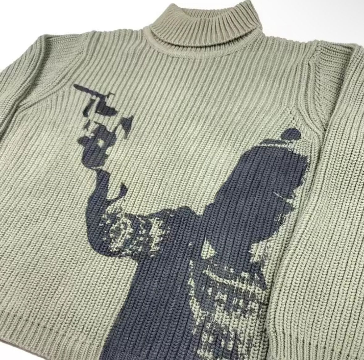 Japanese Brand Streetwear Vintage Turtleneck Sweater Men Women Knitwear Size US L / EU 52-54 / 3 - 4 Thumbnail