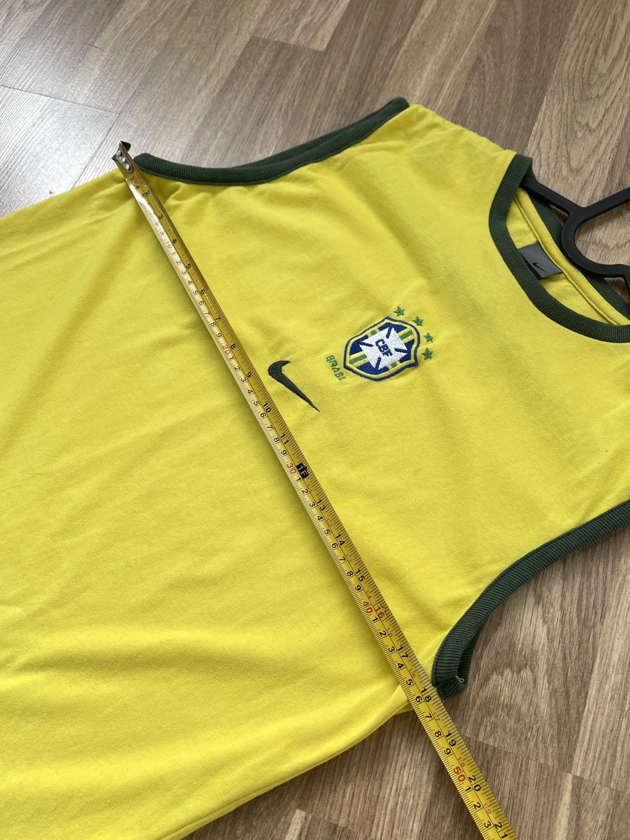 Nike Nike Brasil Football Soccer Yellow Cotton Vest Size S Size US S / EU 44-46 / 1 - 11 Thumbnail