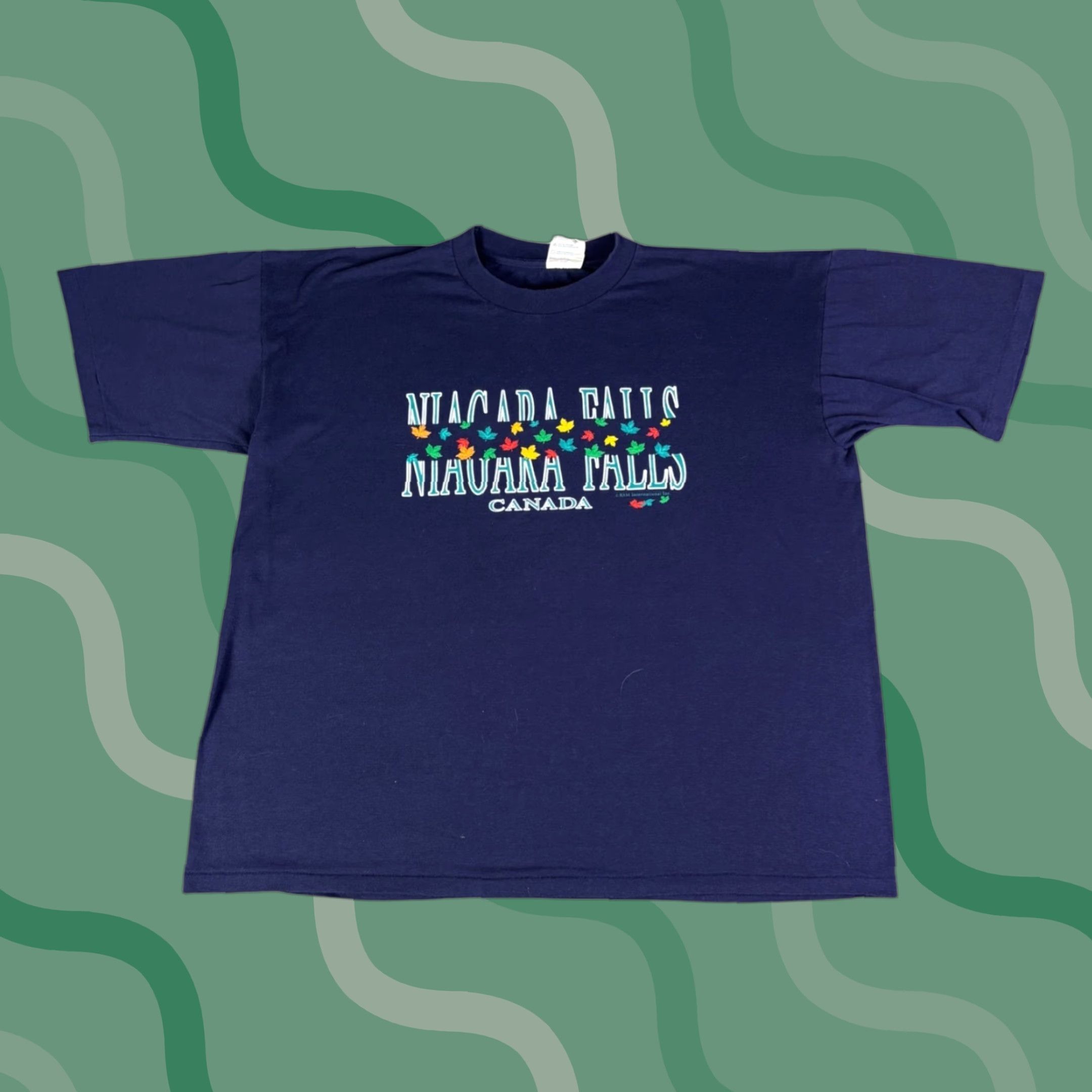 Vintage VINTAGE Niagara Falls Canada Graphic T Shirt Mens XL Navy Blue Souvenir Tee 90s Size US XL / EU 56 / 4 - 1 Thumbnail