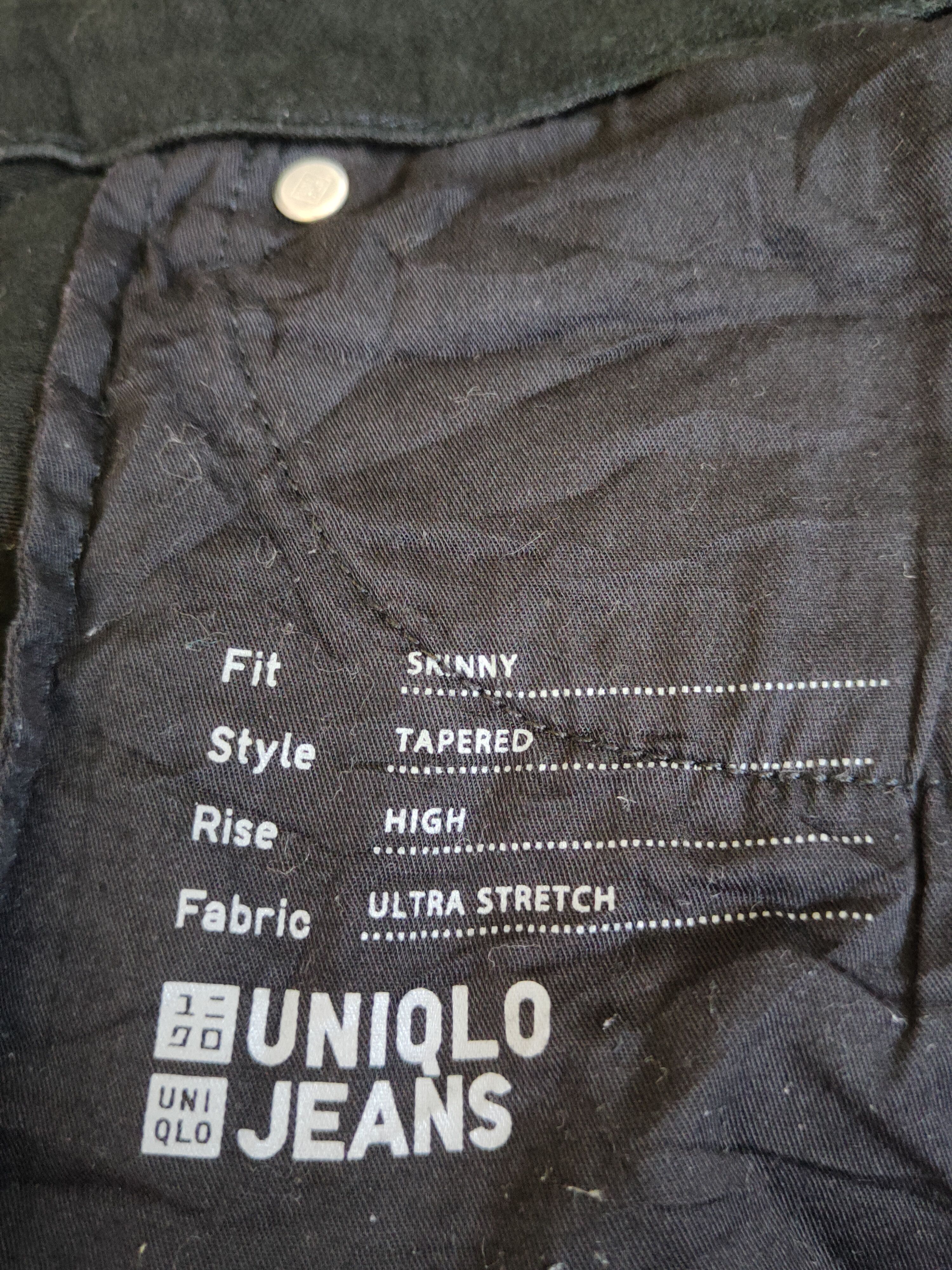Japanese Brand Uniqlo Black Multipocket Skinny Soft Jeans #S1405 Size US 34 / EU 50 - 17 Thumbnail