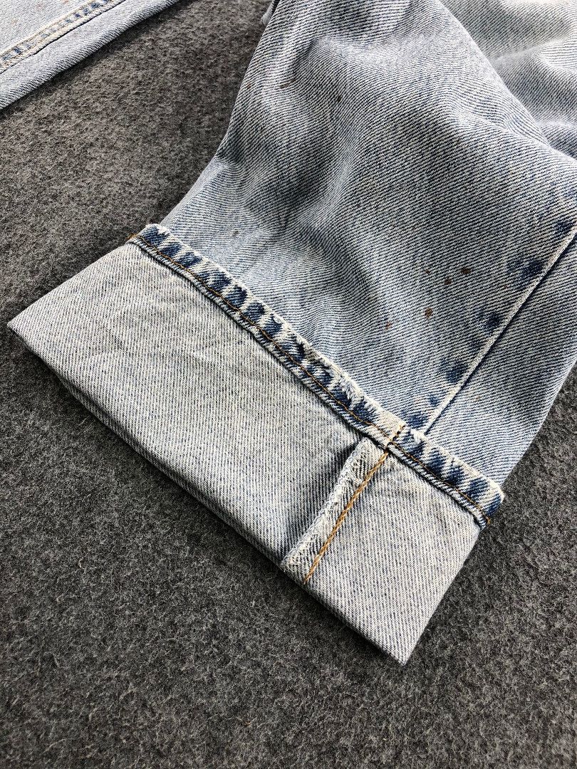 Levi's Vintage 90s Light Wash Levis 550 Orange Tab Jeans-JM662 Size US 35 - 6 Thumbnail
