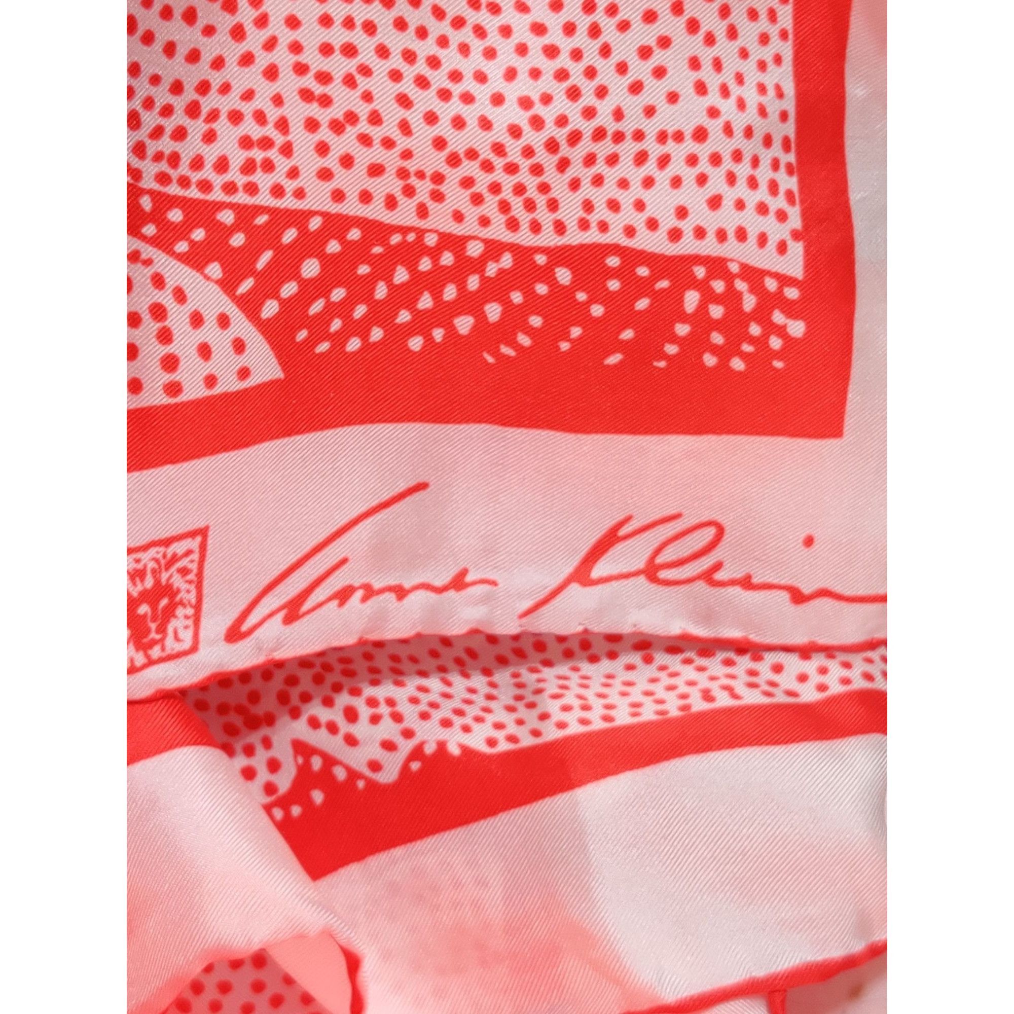 Anne Klein Anne Klein Womens Scarf Red Abstract Lion Square Lightweight Size ONE SIZE - 9 Thumbnail