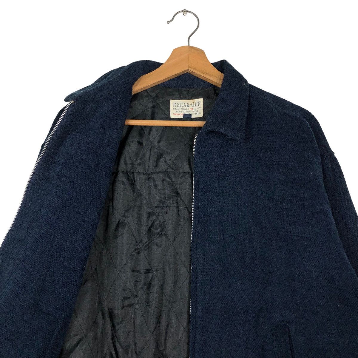 Hysteric Glamour 🔥Vintage Wool Biker Bomber Jacket Break Off Japan Size US L / EU 52-54 / 3 - 12 Thumbnail