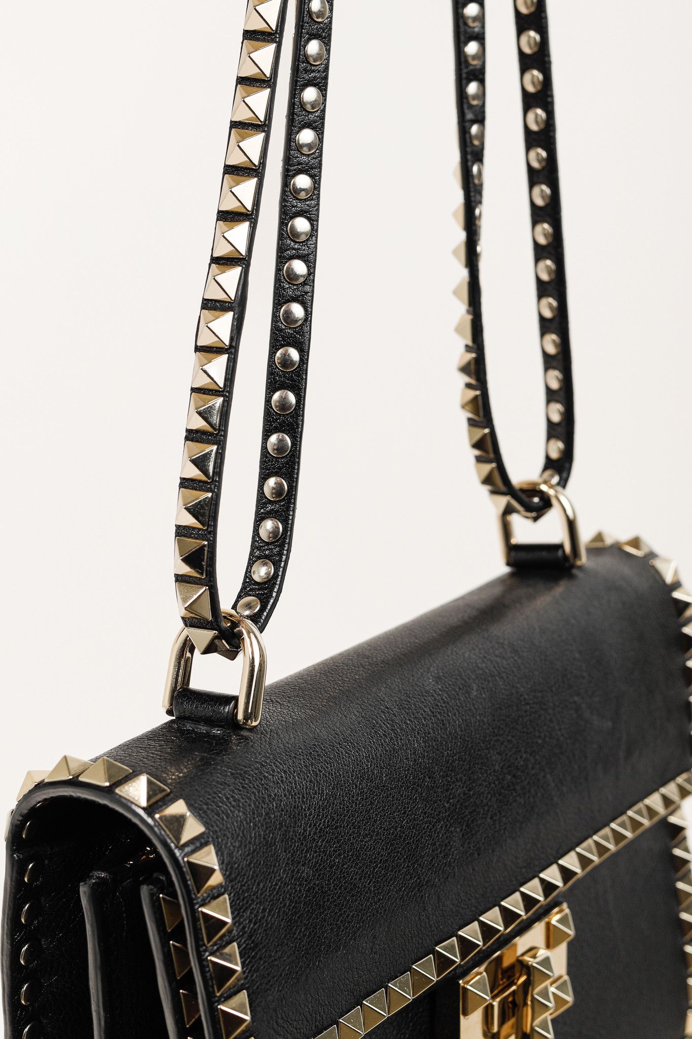Valentino Valentino Garavani No Limit Nero Rockstud Leather Bag Size ONE SIZE - 7 Thumbnail