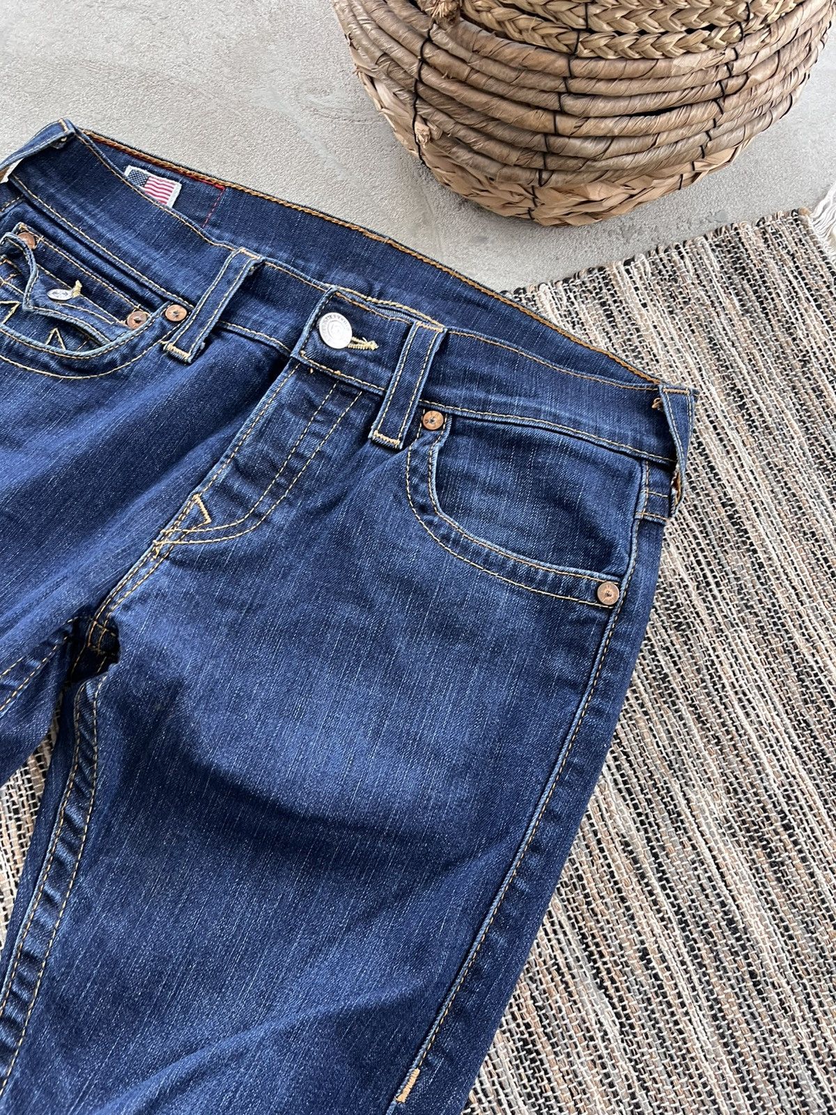 True Religion Vintage True Religion Zach Slim Blue Y2K Denim Jeans Rap sk8 Size US 30 / EU 46 - 8 Thumbnail