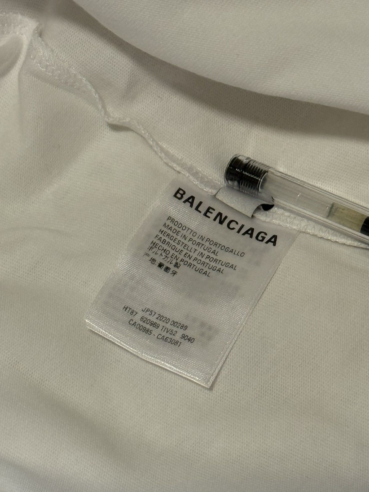 Balenciaga Balenciaga white t shirt Size US S / EU 44-46 / 1 - 7 Thumbnail