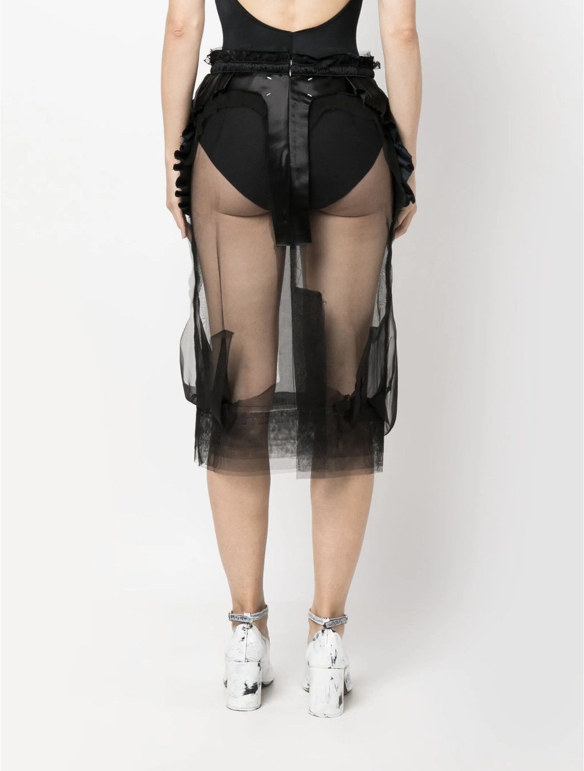 Maison Margiela Maison Margiela Décortiqué tulle midi skirt Size 27" / US 4 / IT 40 - 4 Thumbnail