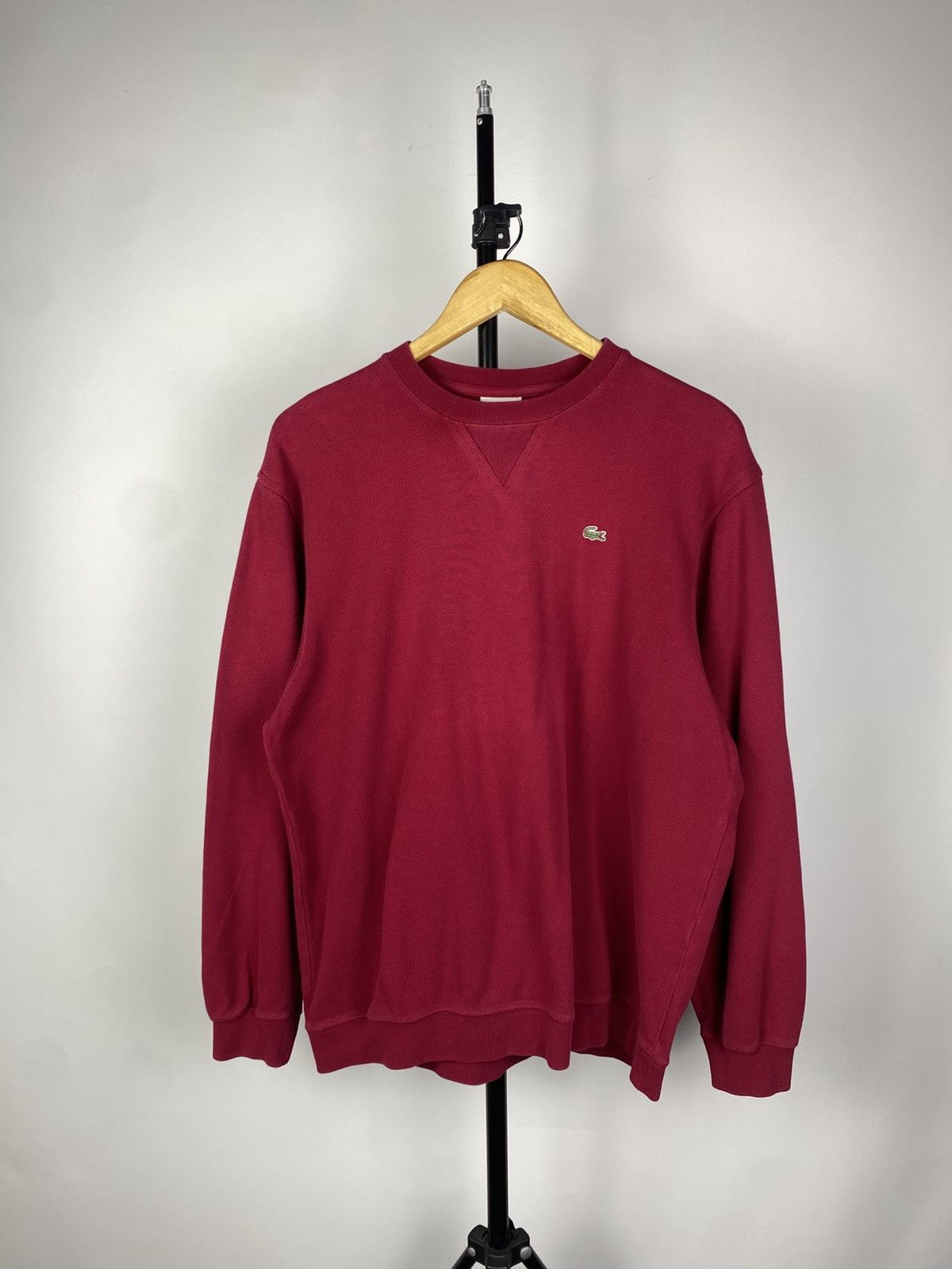 Lacoste × Vintage 1990's Vintage Lacoste Sweater Sweatshirt Blue Size US L / EU 52-54 / 3 - 1 Thumbnail