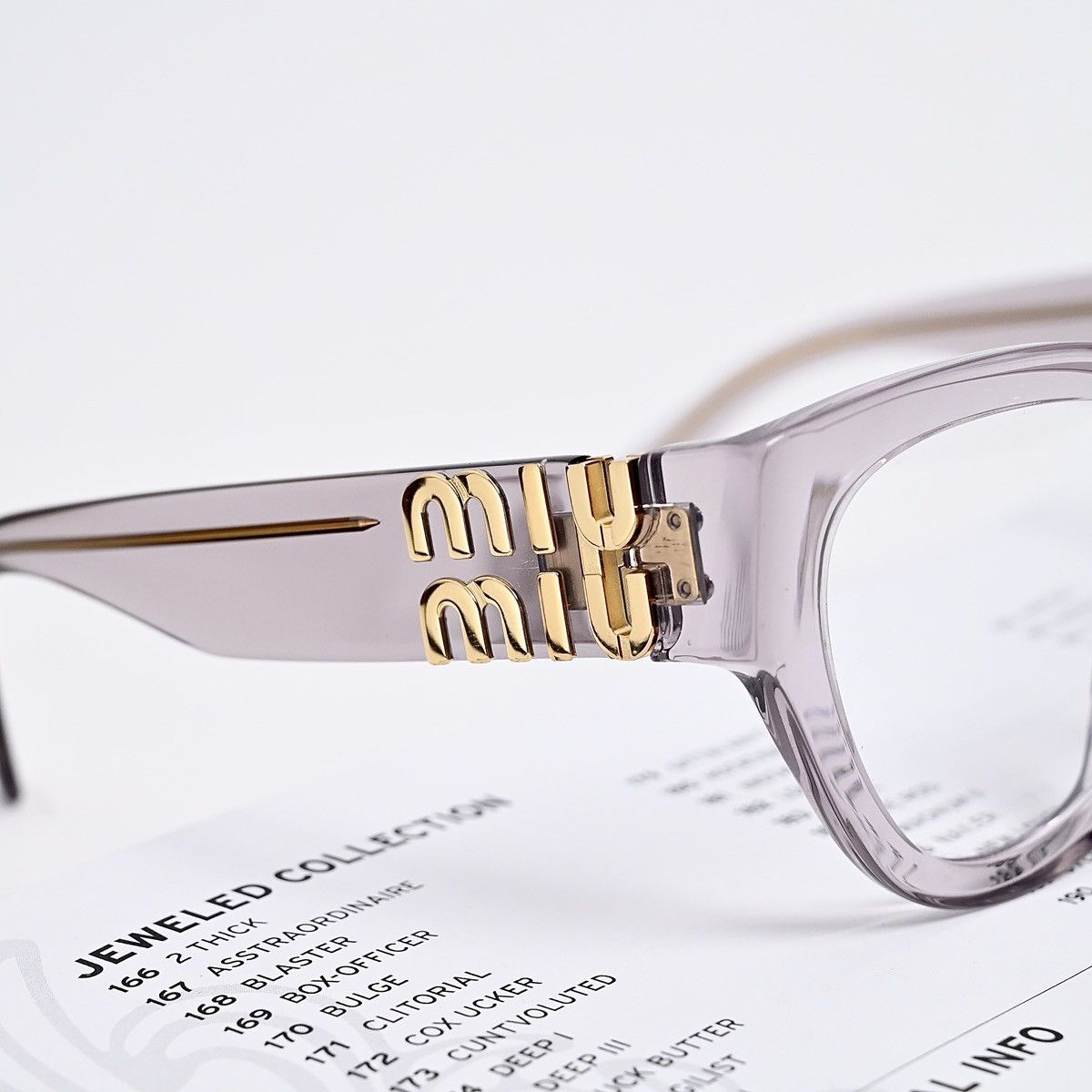 Miu Miu MIU MIU 0MU 01VV GLASSES Size ONE SIZE - 4 Thumbnail