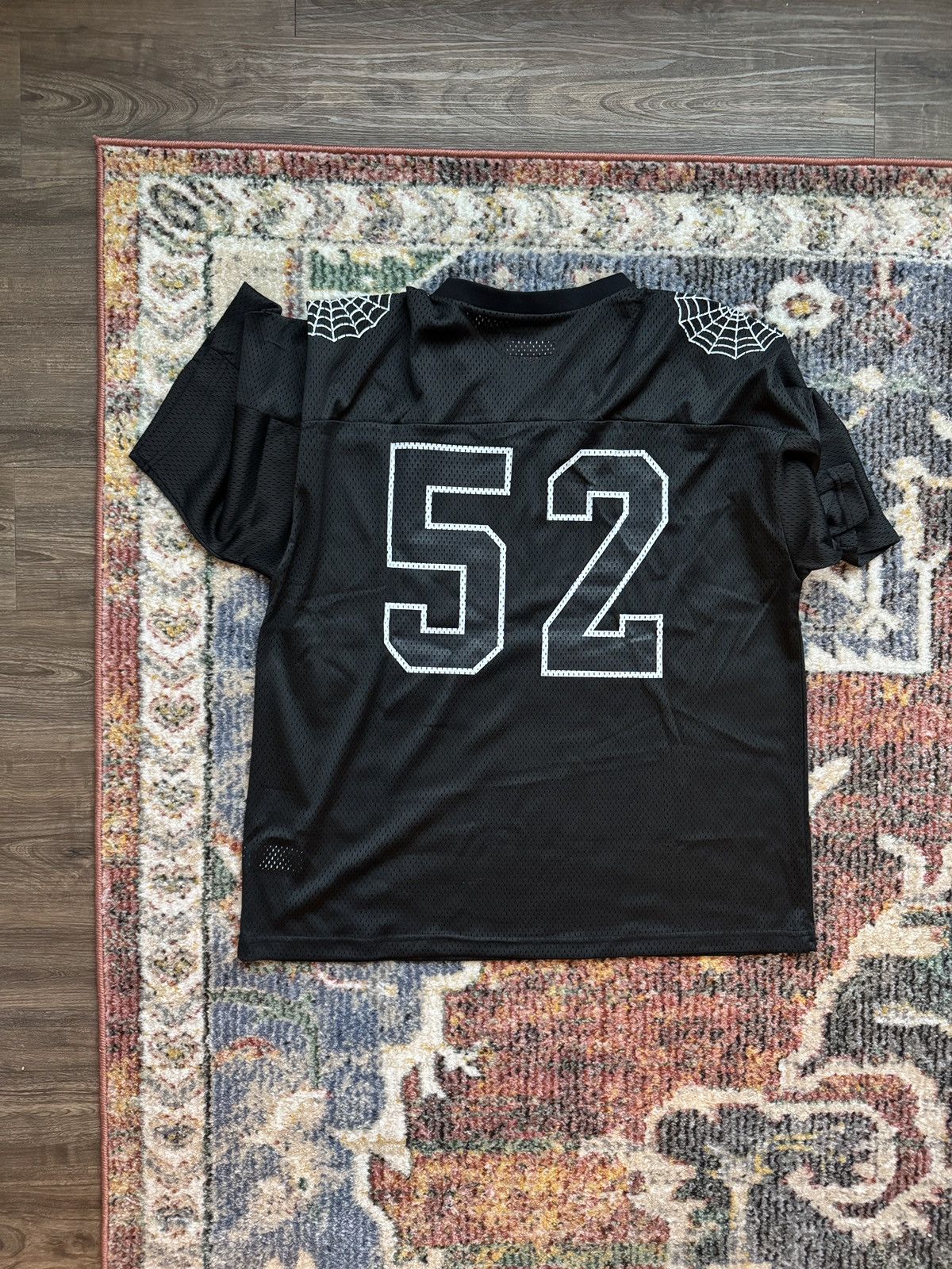 Supreme Spiderweb Football Jersey 'Black' — Kick Game