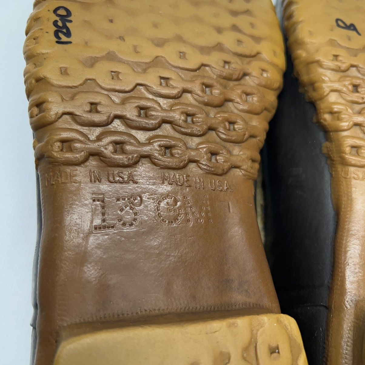 L.L. Bean × Vintage VTG LL Bean Duck Boots Brown Mid Lace Maine Hunting Outdoor Size US 13 / EU 46 - 16 Thumbnail