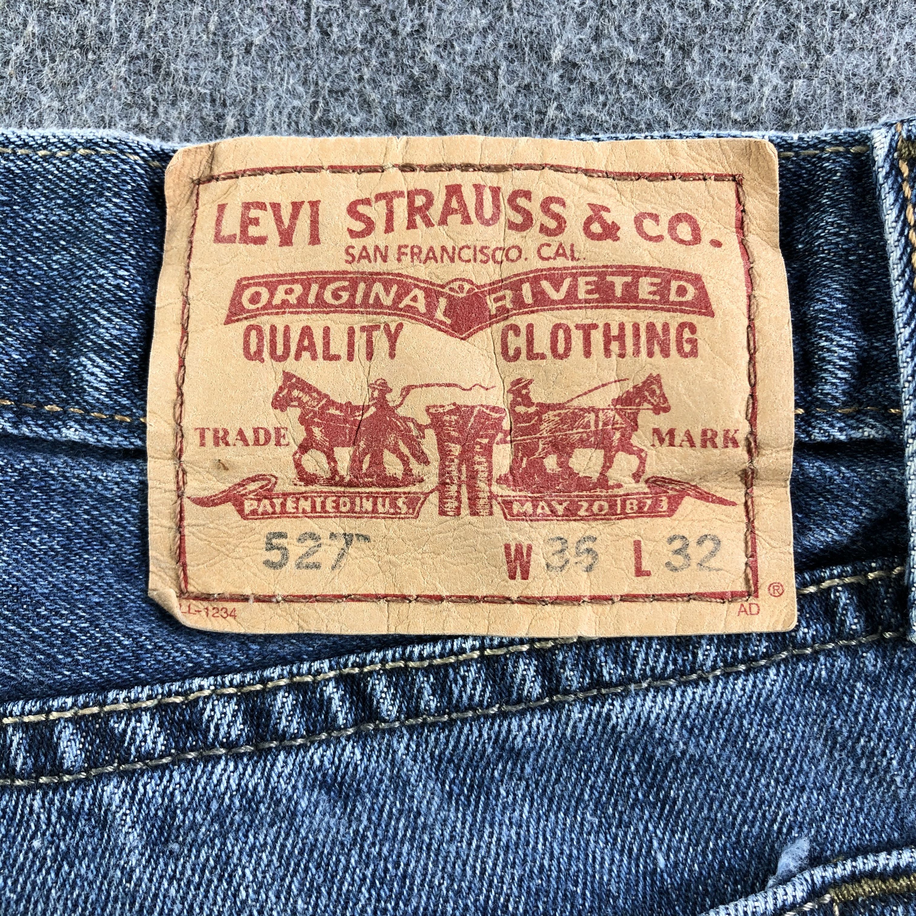 Levi's Vintage Blue Wash Levis 527 Jeans-J3401 Size 36" / US 14 / IT 50 - 5 Thumbnail