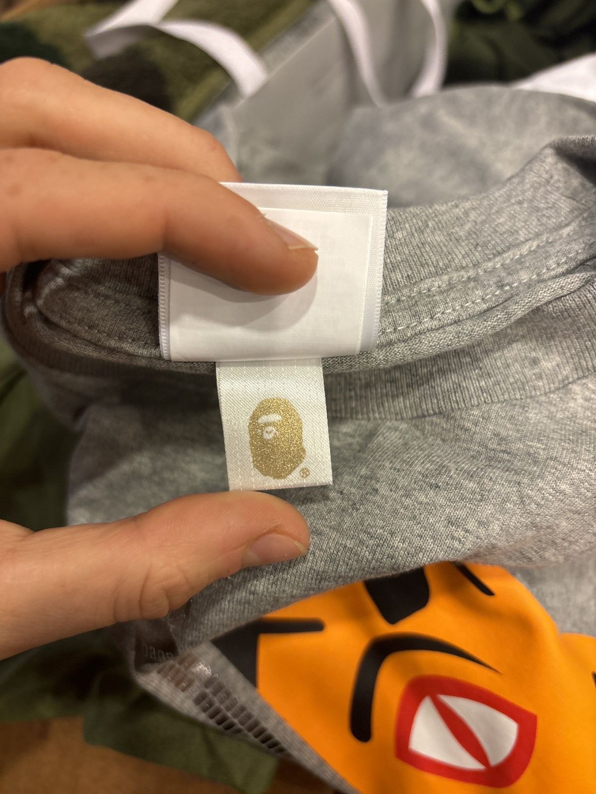 Bape Bape Grey Tiger Face Tee Size US L / EU 52-54 / 3 - 4 Thumbnail