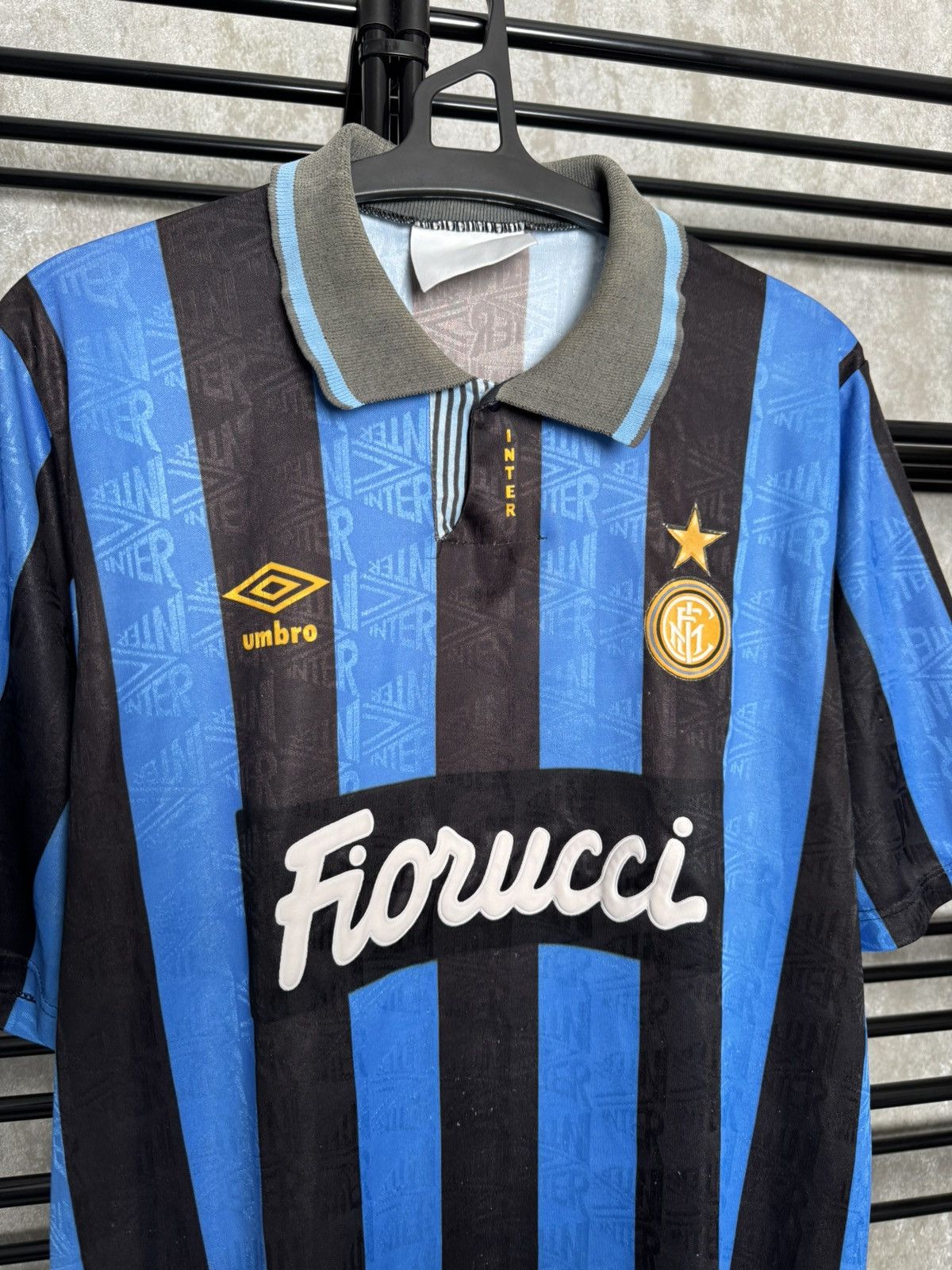 Umbro Vintage Inter Milan 1992-94 Home Umbro Jersey Shirt Size US L / EU 52-54 / 3 - 3 Thumbnail
