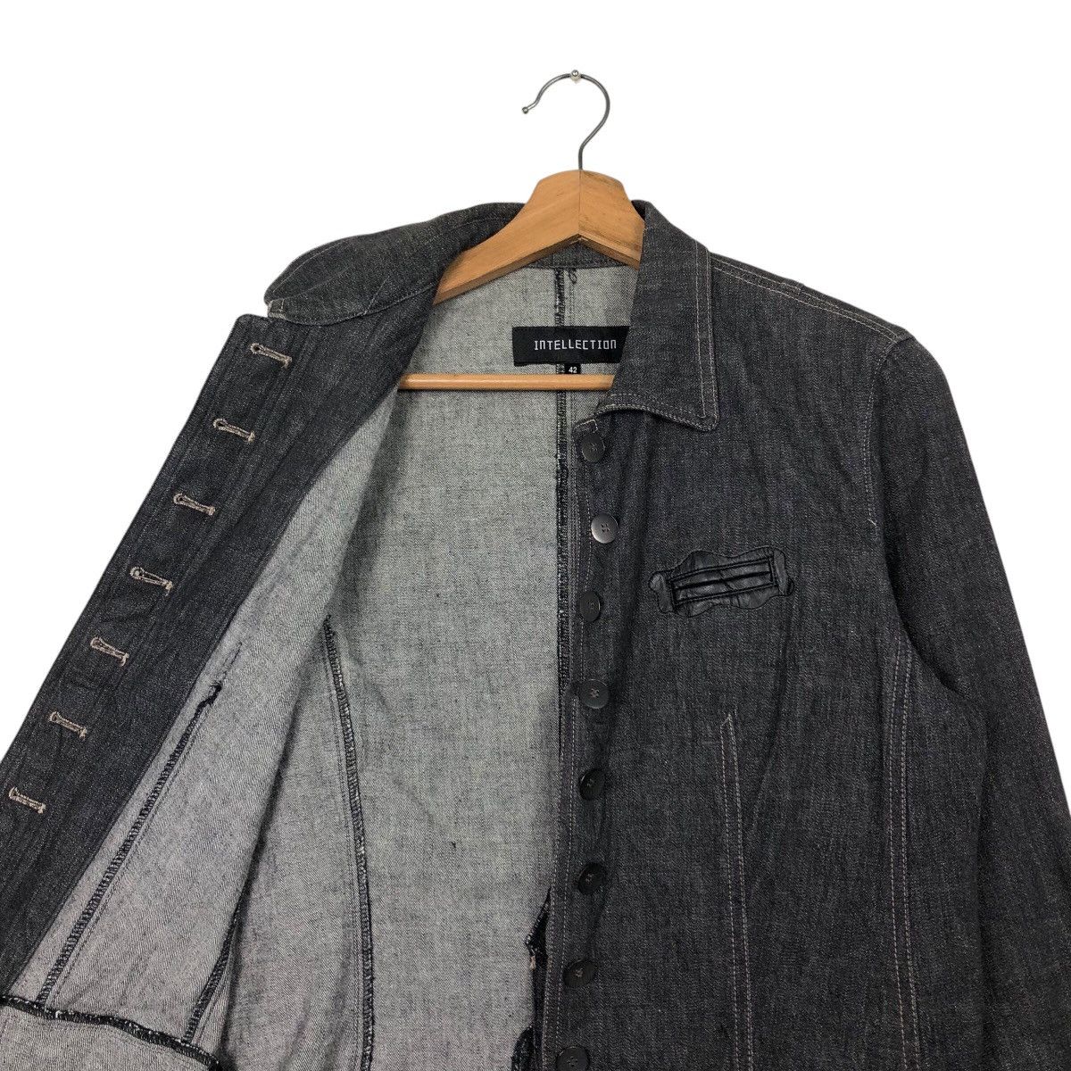 Issey Miyake 📌Vintage Chore Worker Denim Jacket Intellection Size US M / EU 48-50 / 2 - 13 Thumbnail