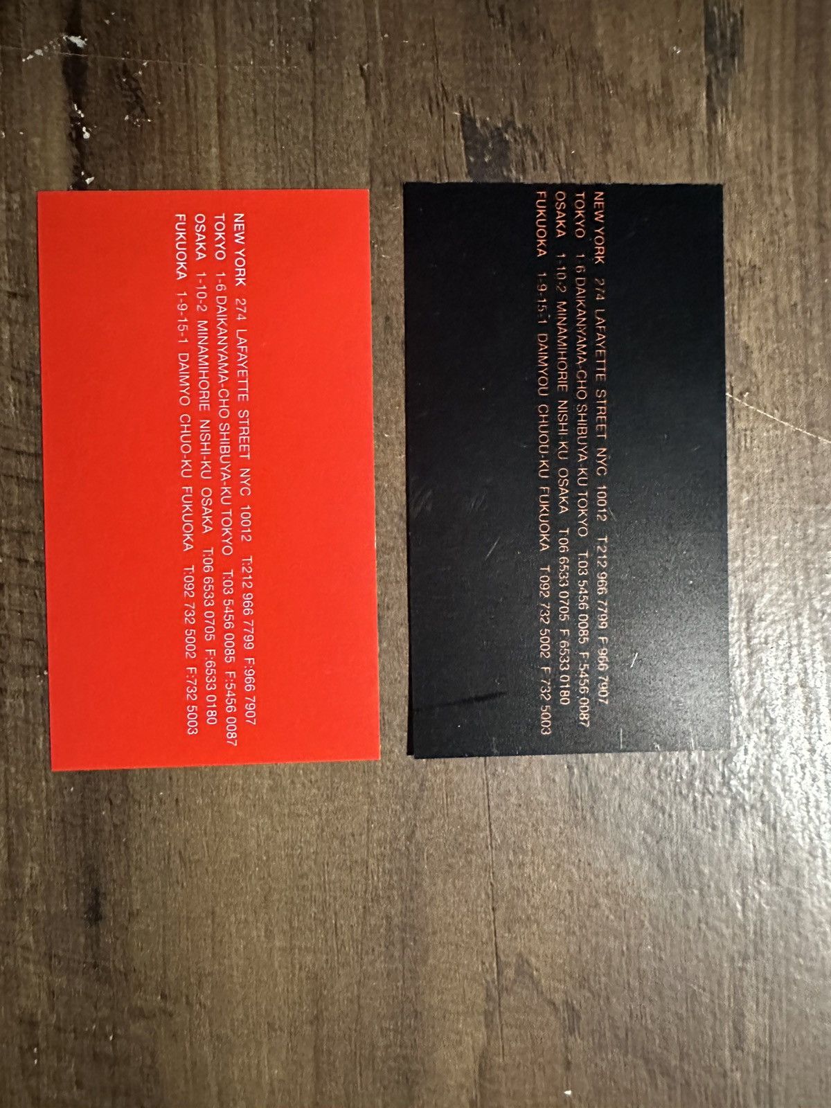 Supreme Supreme Motion Logo Buisness Cards Size ONE SIZE - 3 Thumbnail