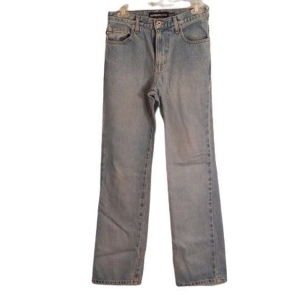 Express Express Jeans Size 3/4R Womens Boot Cut Light Wash Denim Blu Size 28" / US 6 / IT 42 - 1 Thumbnail