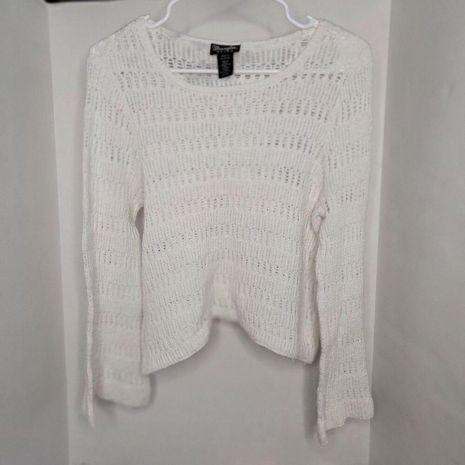 Wrangler Wrangler Retro Knit Sweater Long Sleeve White - Size Medium Size M / US 6-8 / IT 42-44 - 1 Thumbnail