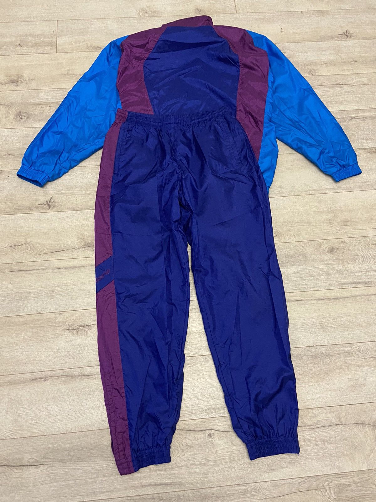 Adidas × Vintage Adidas Vintage Mens Nylon Track Suit Jacket + Pants Size US M / EU 48-50 / 2 - 13 Thumbnail