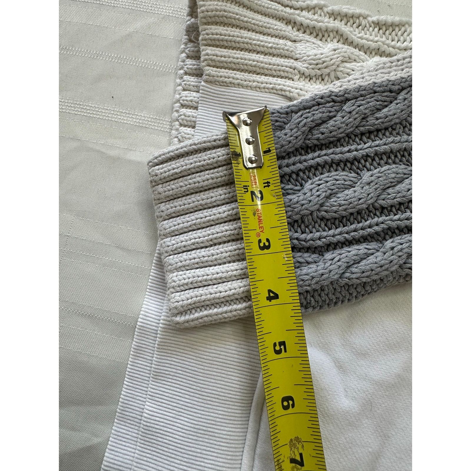 Kith Kith Adam Knit Hoodie White Grey Cable Fleece Sweatshirt M Size US M / EU 48-50 / 2 - 7 Thumbnail