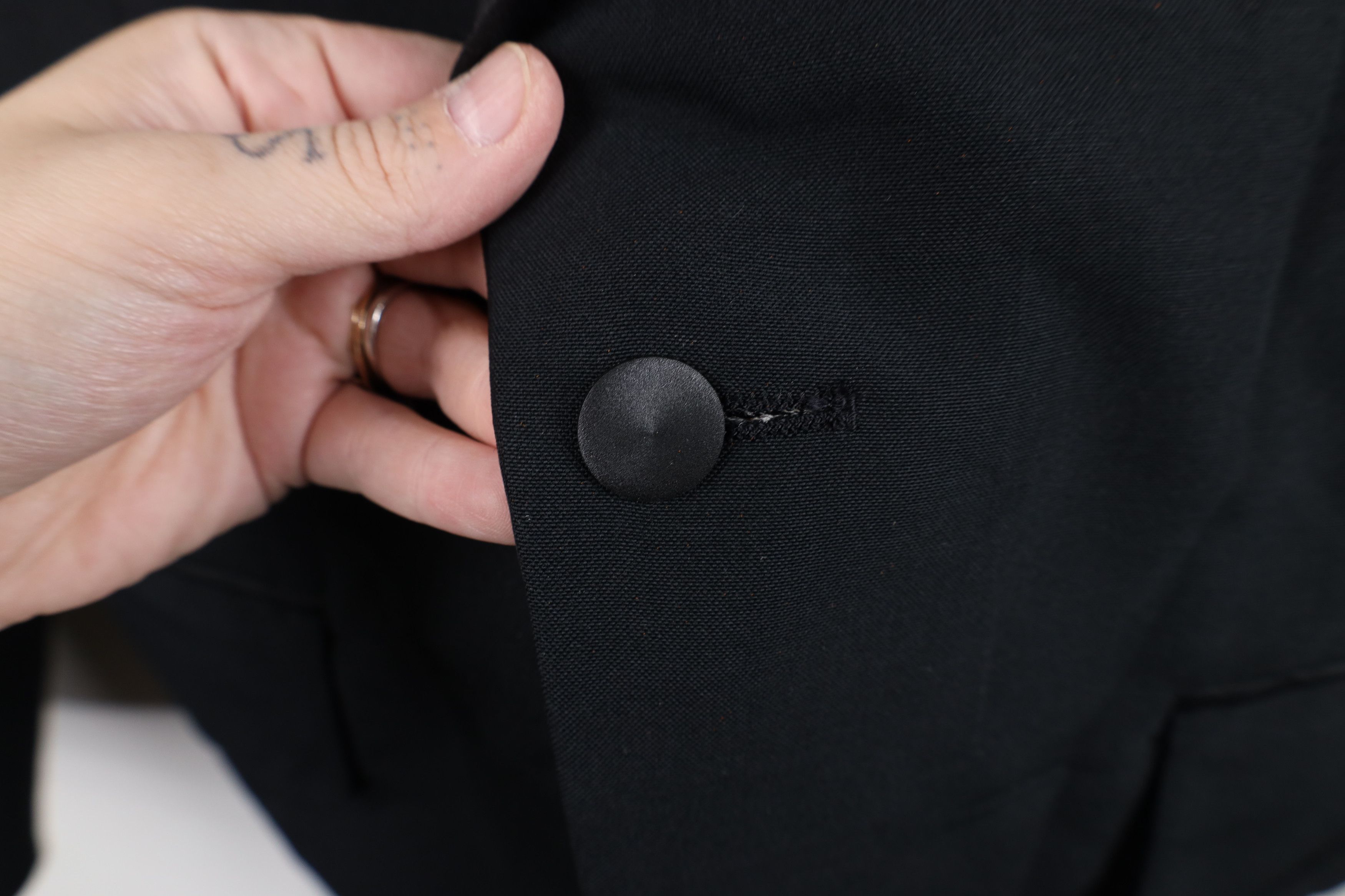 Vintage Vintage 50s Rockabilly Tuxedo Blazer Suit Jacket Black USA Size US XL / EU 56 / 4 - 4 Thumbnail