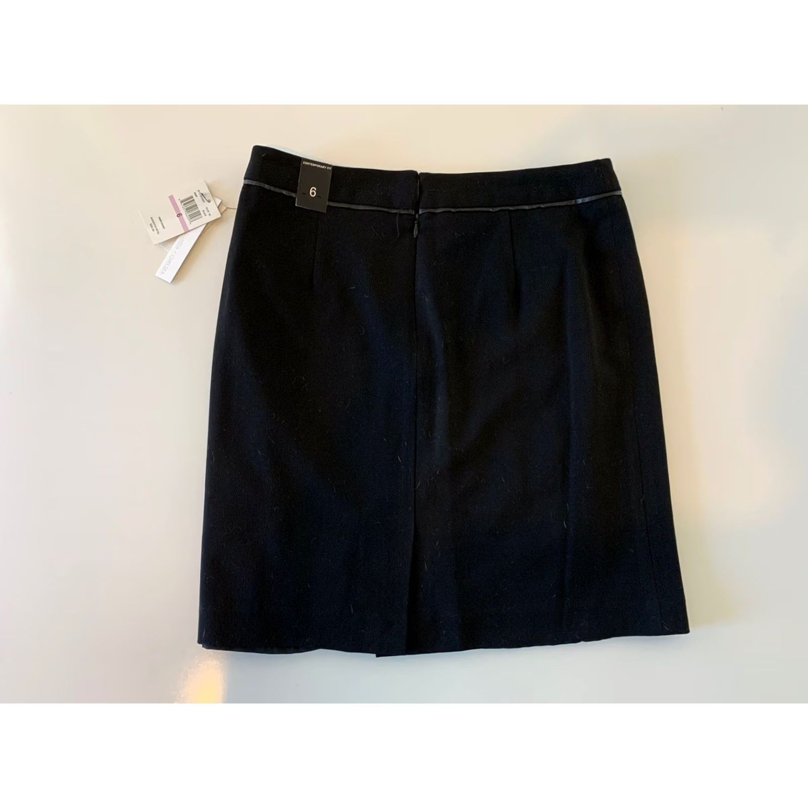 Vintage Amanda + Chelsea Black Stretch Pencil Skirt Women's Size 6 Knee Length NWT 6 Black Skirt Womens Mens Girls Boys Size 28" / US 6 / IT 42 - 6 Thumbnail
