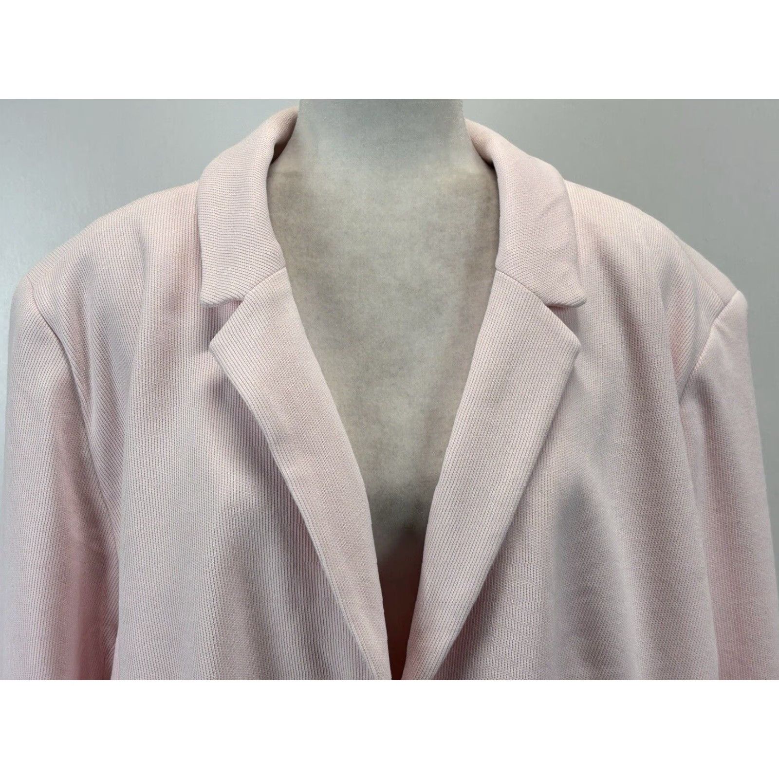 Talbots Talbots Women's Plus Size 26W Pink Cotton Blazer Jacket Lined Business Career Formal Women Size 4XL / US 24-26 - 5 Thumbnail