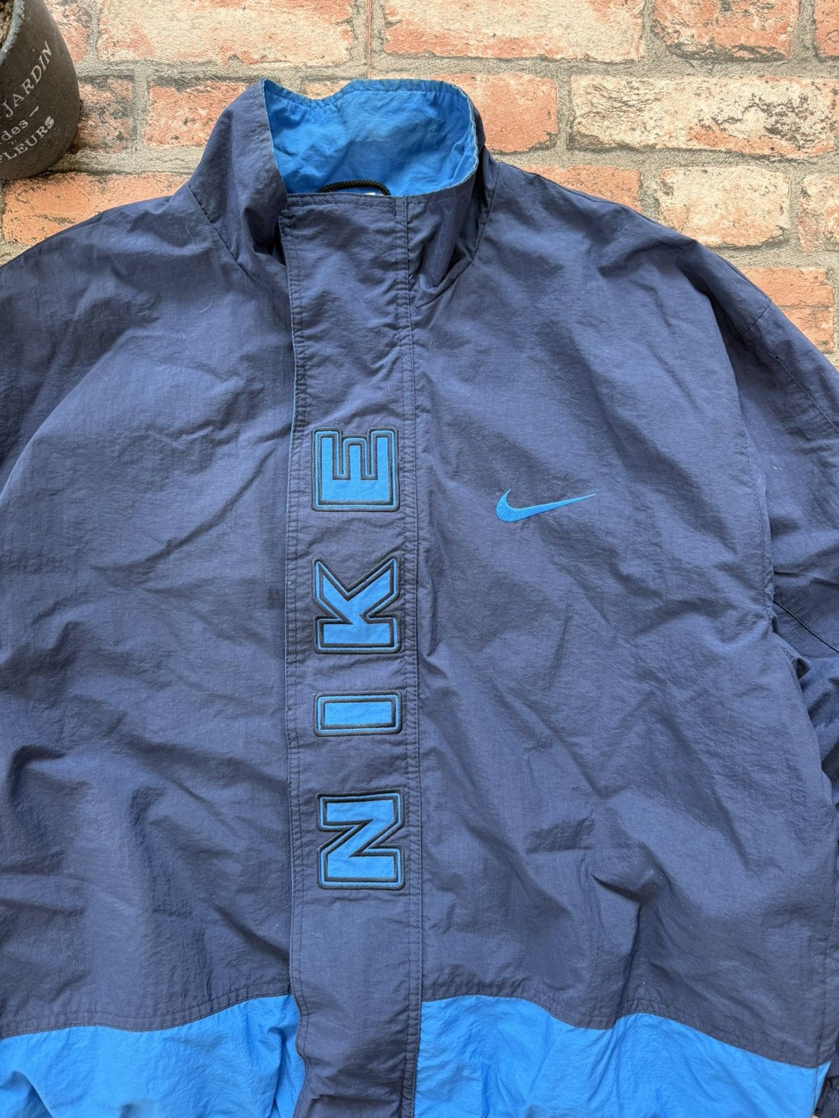 Nike × Vintage 90’s NIKE RARE MULTI BIG Y2K RETRO LOGO SWOOSH NYLON JACKET Size US M / EU 48-50 / 2 - 3 Thumbnail