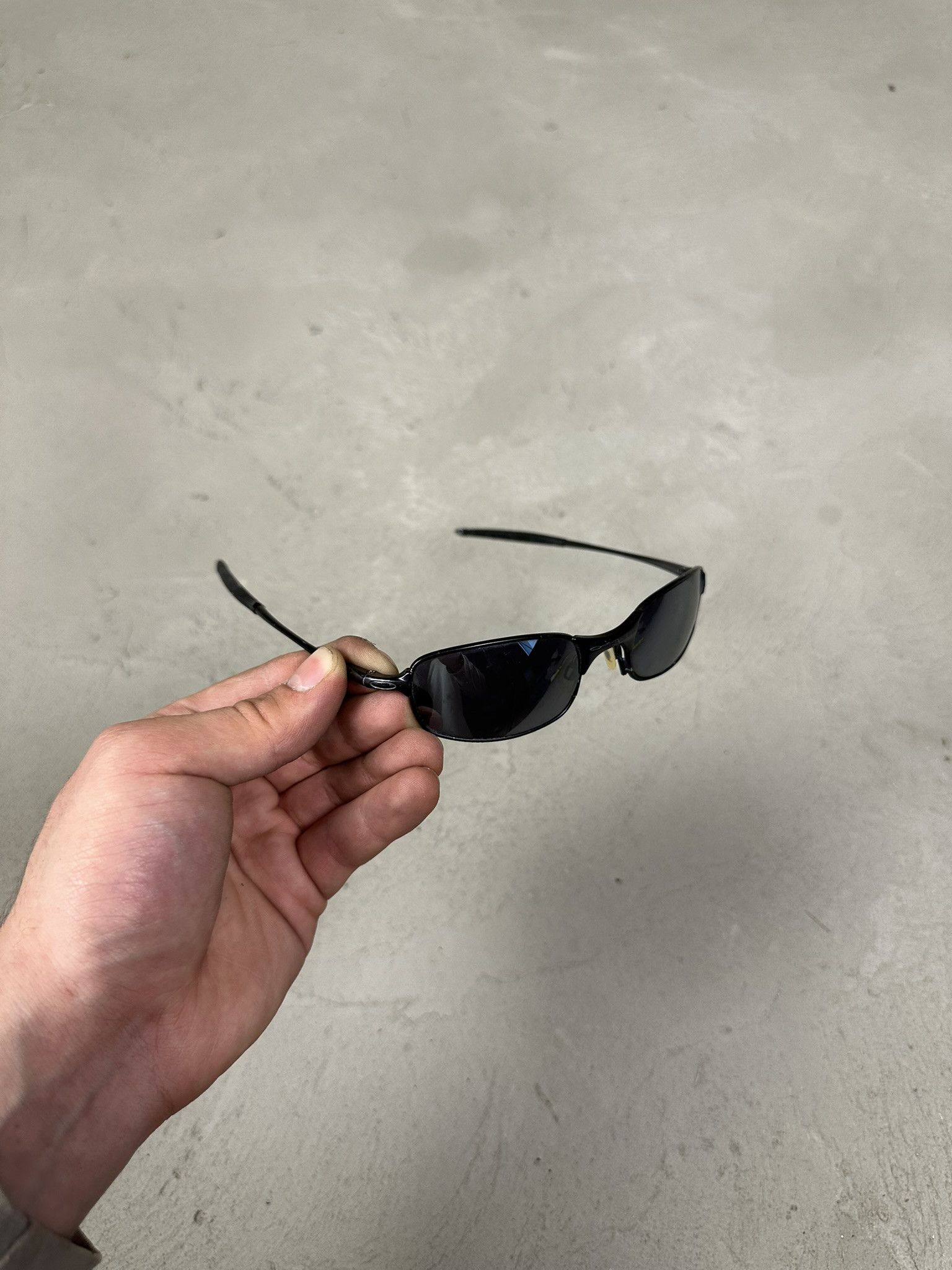 OAKLEY SQUARE WIRE 2.0 MIRRORED VIOLET SLEEK SPORT WRAP FLEX