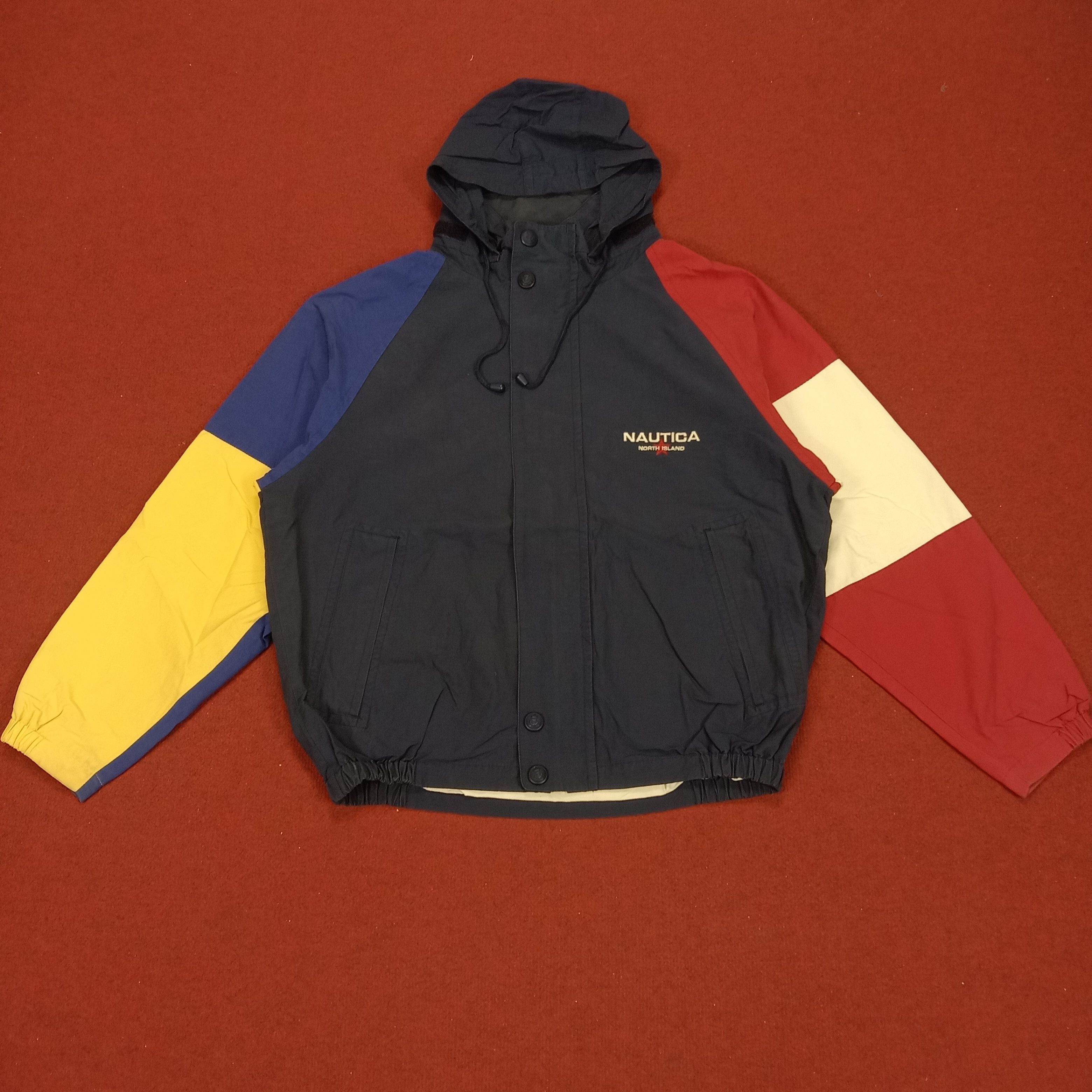 Nautica × Vintage Nautica Colours Design Fashion Style Jacket Hoodies Size US XL / EU 56 / 4 - 1 Thumbnail