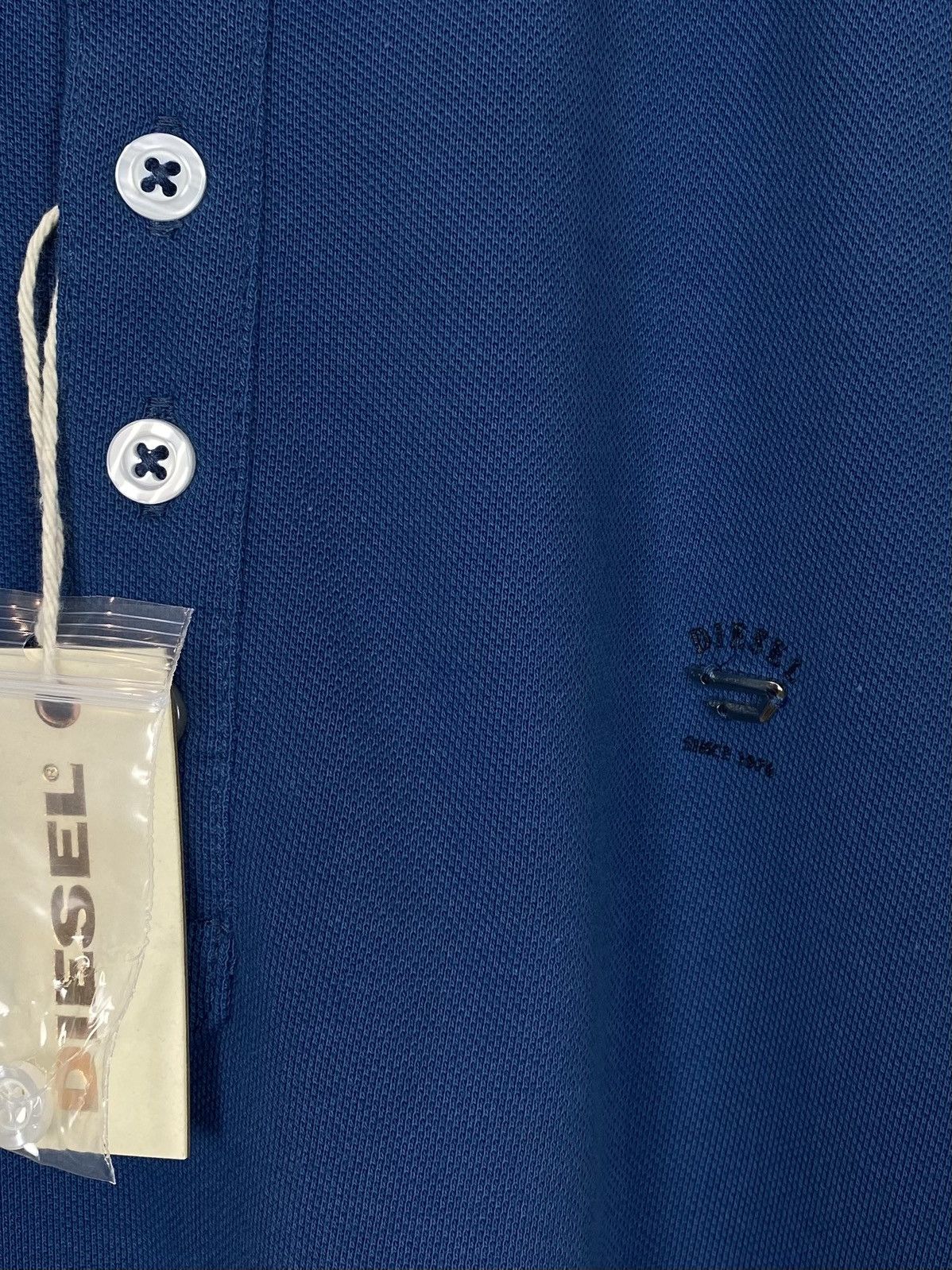 Diesel NEW Diesel T-Yahei Short Sleeve Polo Shirt Size XL Blue Top Size US XL / EU 56 / 4 - 3 Thumbnail