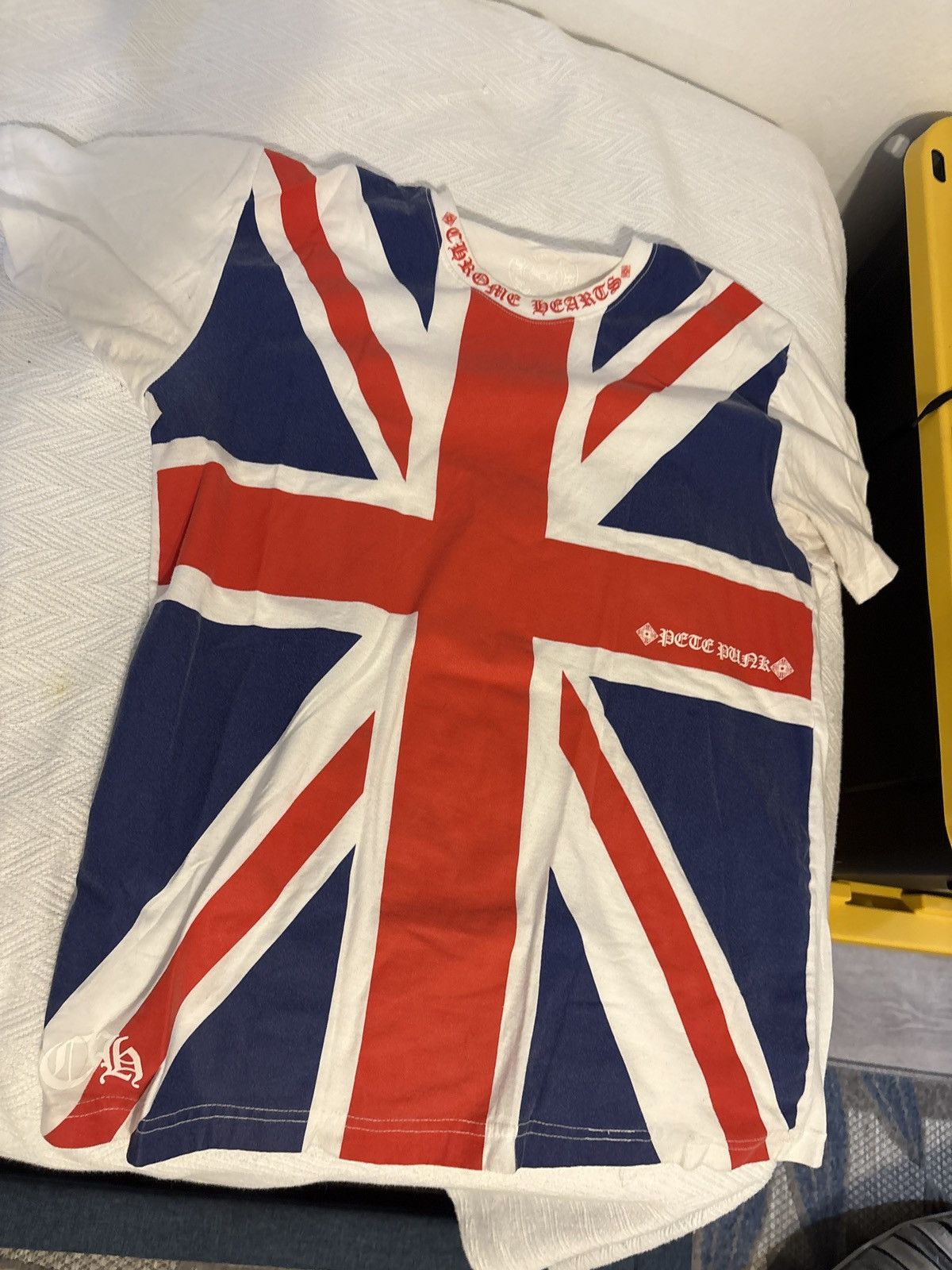 トップス Chrom hearts union jack T-shirt CHROME HEARTSクロムハーツunion jack Tシャツ white - 夜型大型