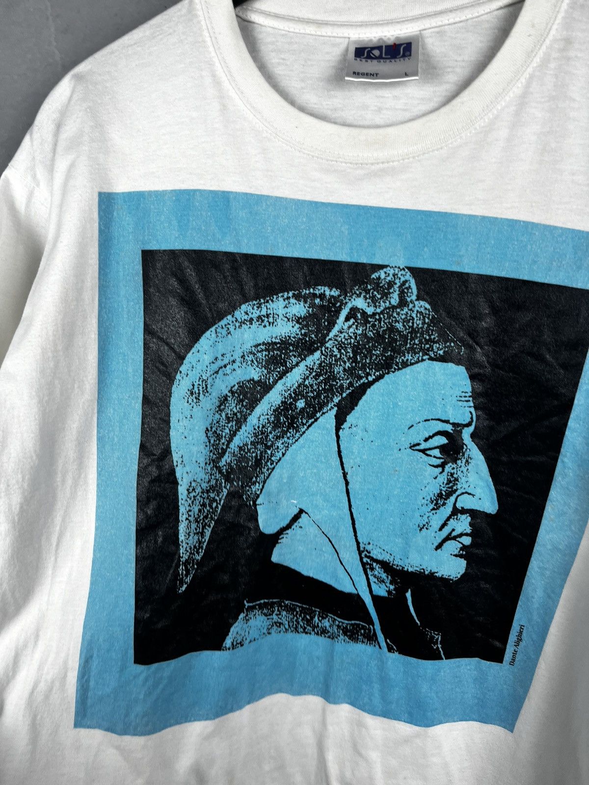 Designer × Vintage Dante Alighieri Art t shirt vintage size L Size US L / EU 52-54 / 3 - 8 Thumbnail