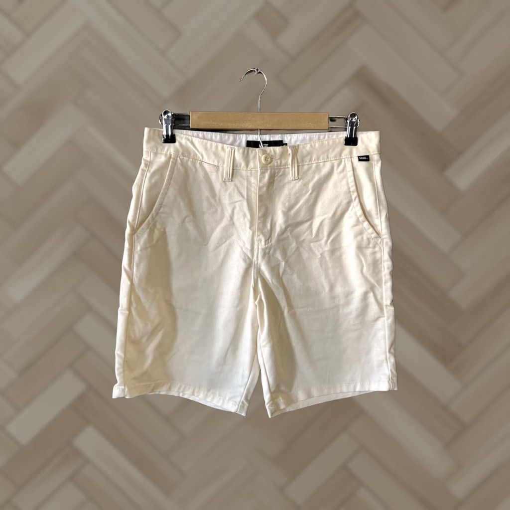Vans VANS Mens Ivory Chino Shorts Size 30 Regular 30 Ivory Chino Mens Shorts Size US 30 / EU 46 - 1 Thumbnail