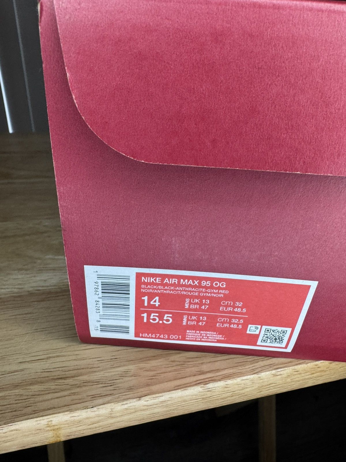 Levi's × Nike Nike x Levi’s Air Max 95 OG ‘Black Anthracite’ Size US 14 / EU 47 - 12 Thumbnail