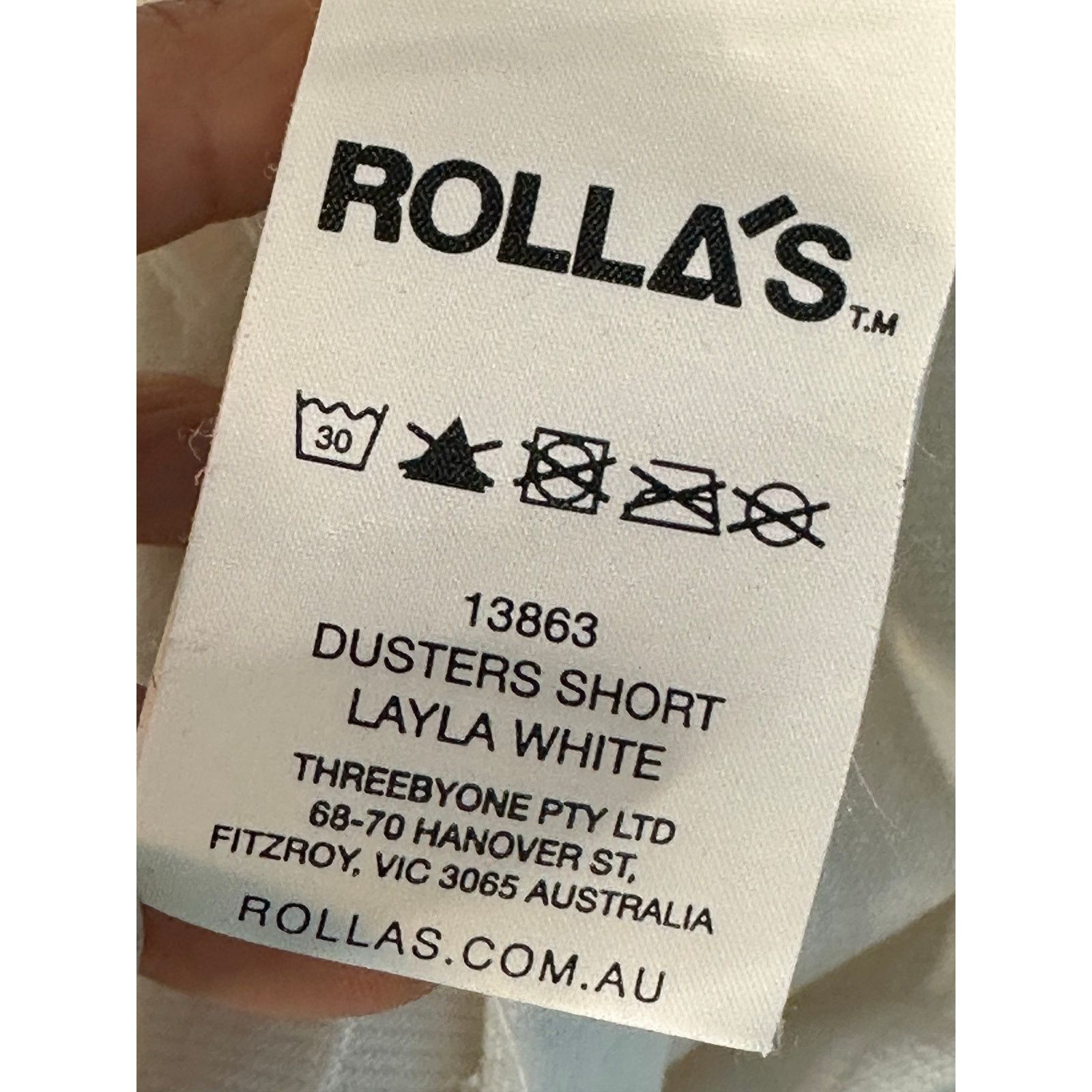 Rolla's Rolla's white duster high rise slim shorts size 25 -0 Size 26" / US 2 / IT 38 - 8 Thumbnail
