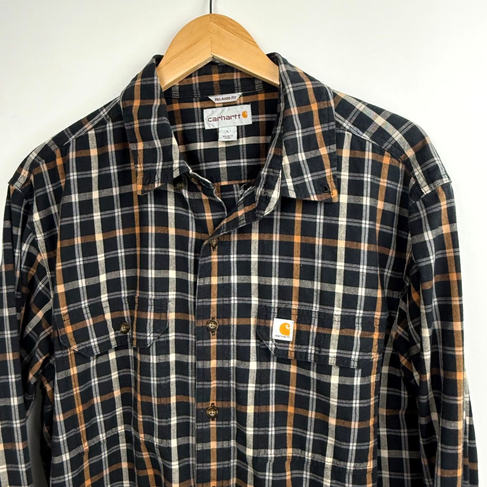 Carhartt Carhartt Shirt Mens Large Heavyweight Flannel Plaid Cotton Rugged Button-Up Casual Workwear Size US L / EU 52-54 / 3 - 3 Thumbnail