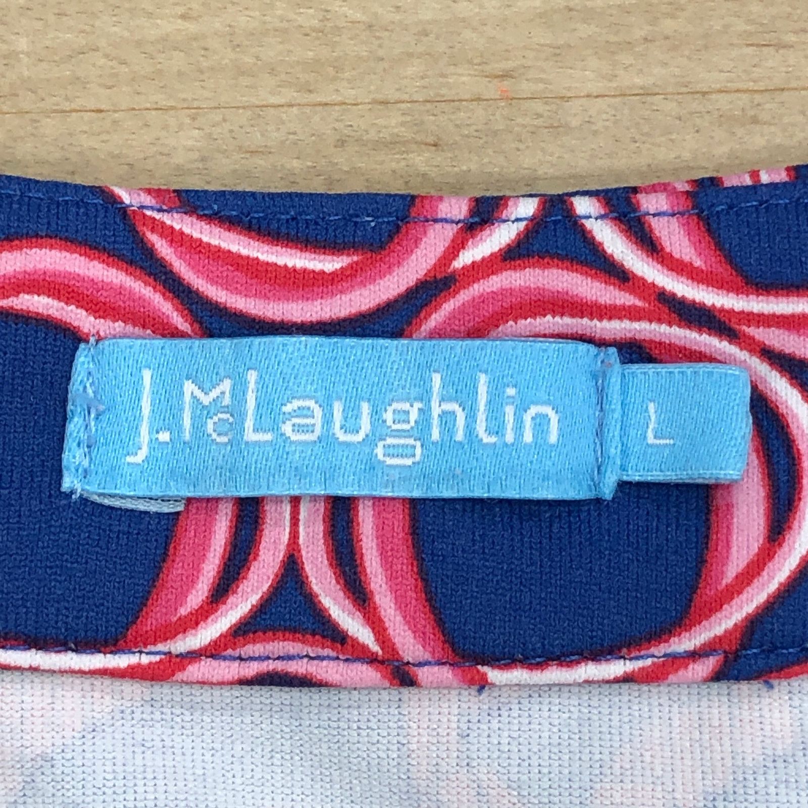 J.McLaughlin J McLaughlin Size L Dress Faux Wrap Catalina Cloth Tulip Hem Size L / US 10 / IT 46 - 12 Thumbnail