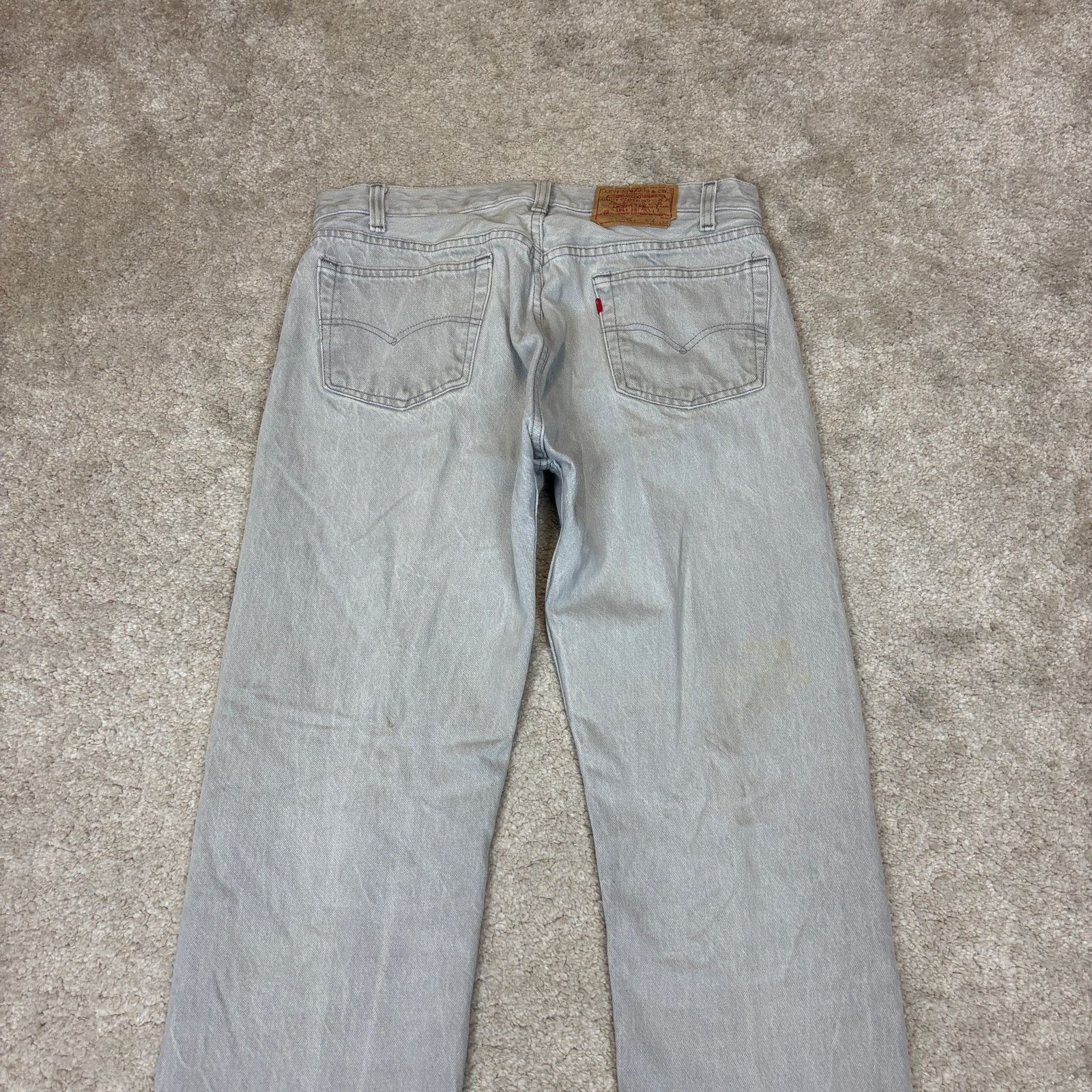 Levi's Vintage 80s Levi's 501 Distressed Straight Leg Jeans 32x31 Size US 32 / EU 48 - 4 Thumbnail