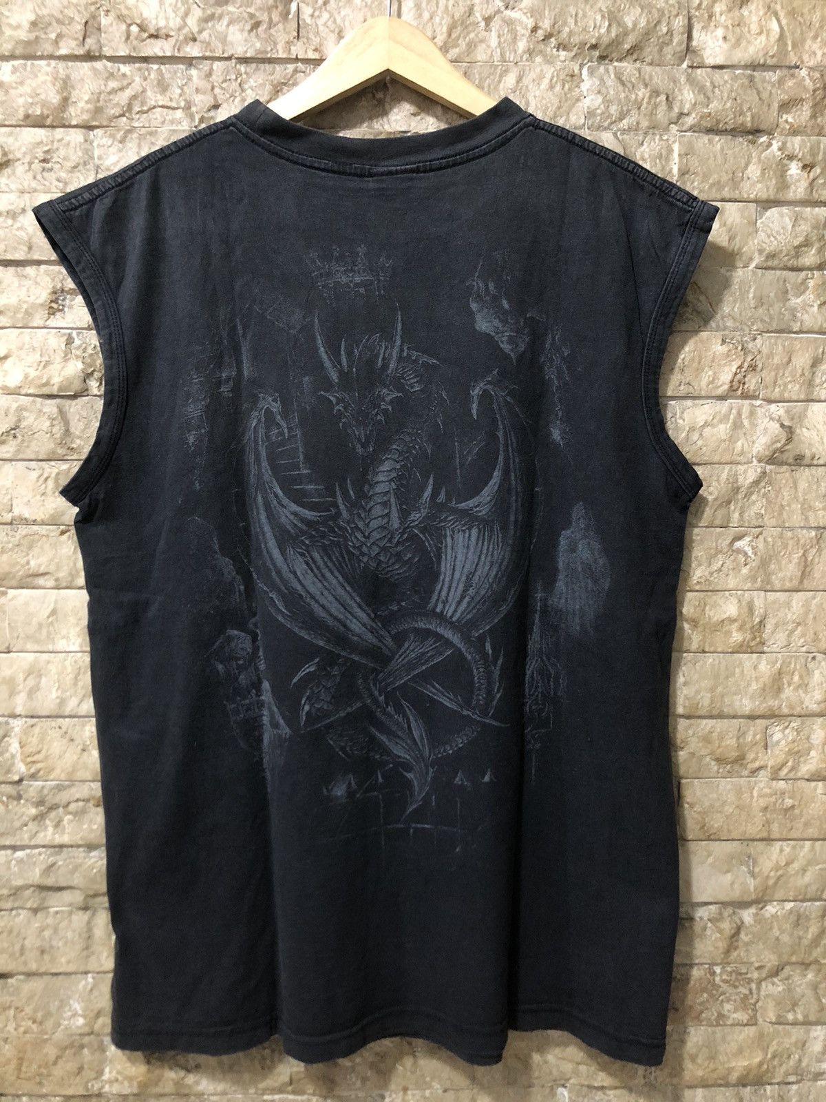 Beauty Beast × Japanese Brand × Seditionaries Vintage Import Gear “Dragon” Sleeveless Size US L / EU 52-54 / 3 - 3 Thumbnail