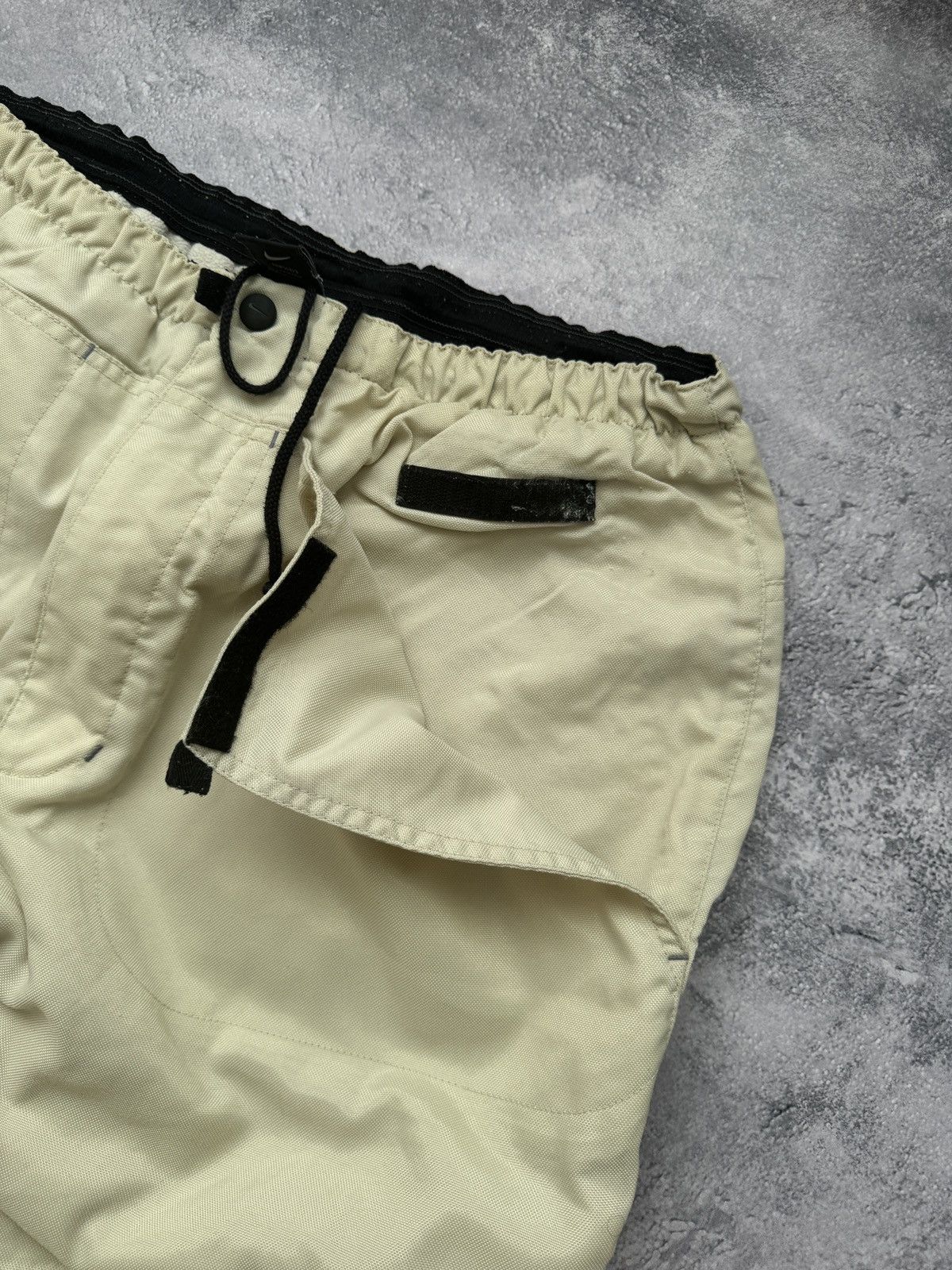 Nike × Vintage Crazy Vintage 90s Nike Baggy Fleece Pants Beige Size L Size US 34 / EU 50 - 6 Thumbnail
