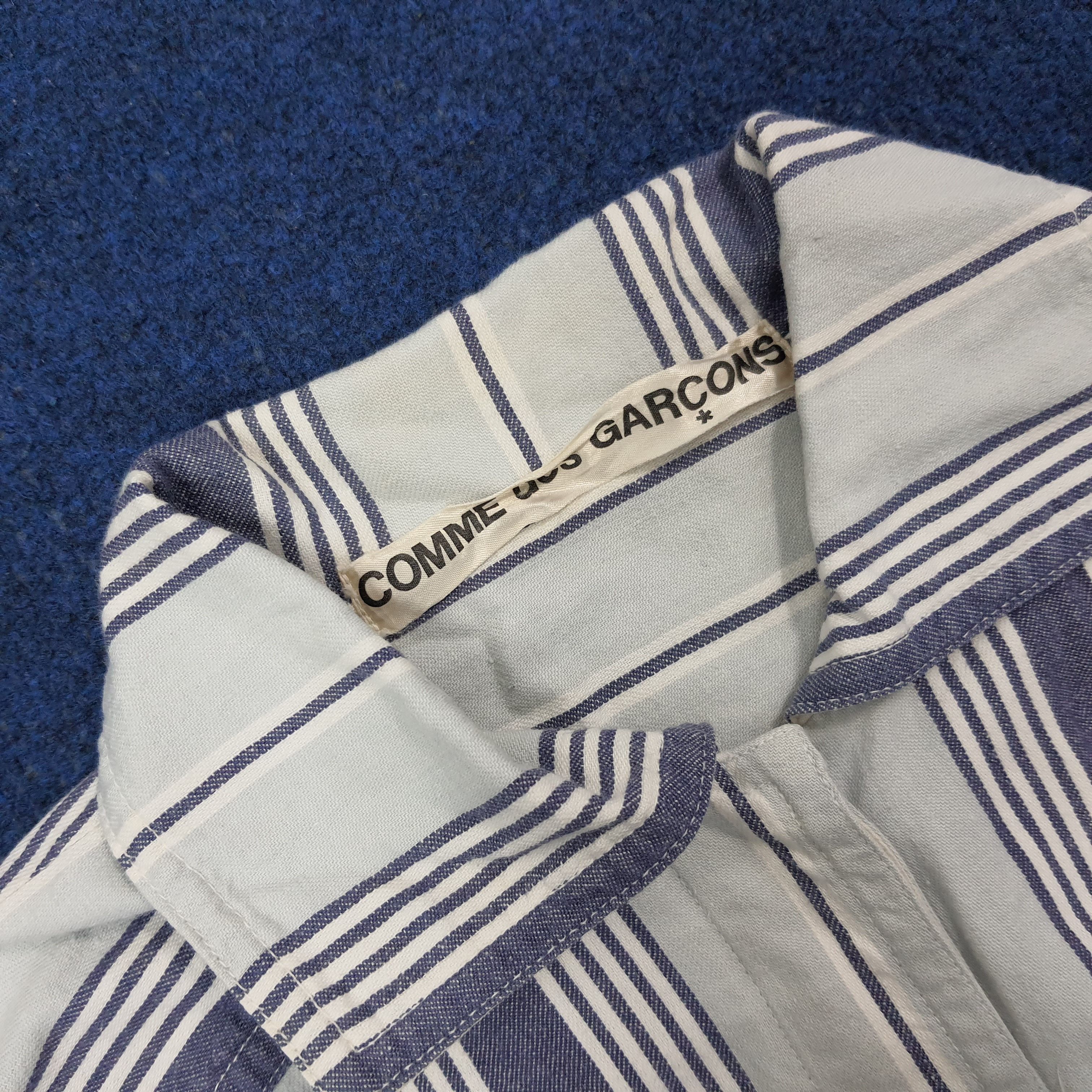 Comme des Garcons Vintage 90s Comme des Garçons Striped Shirt Dress C268N5 Size US M / EU 48-50 / 2 - 4 Thumbnail