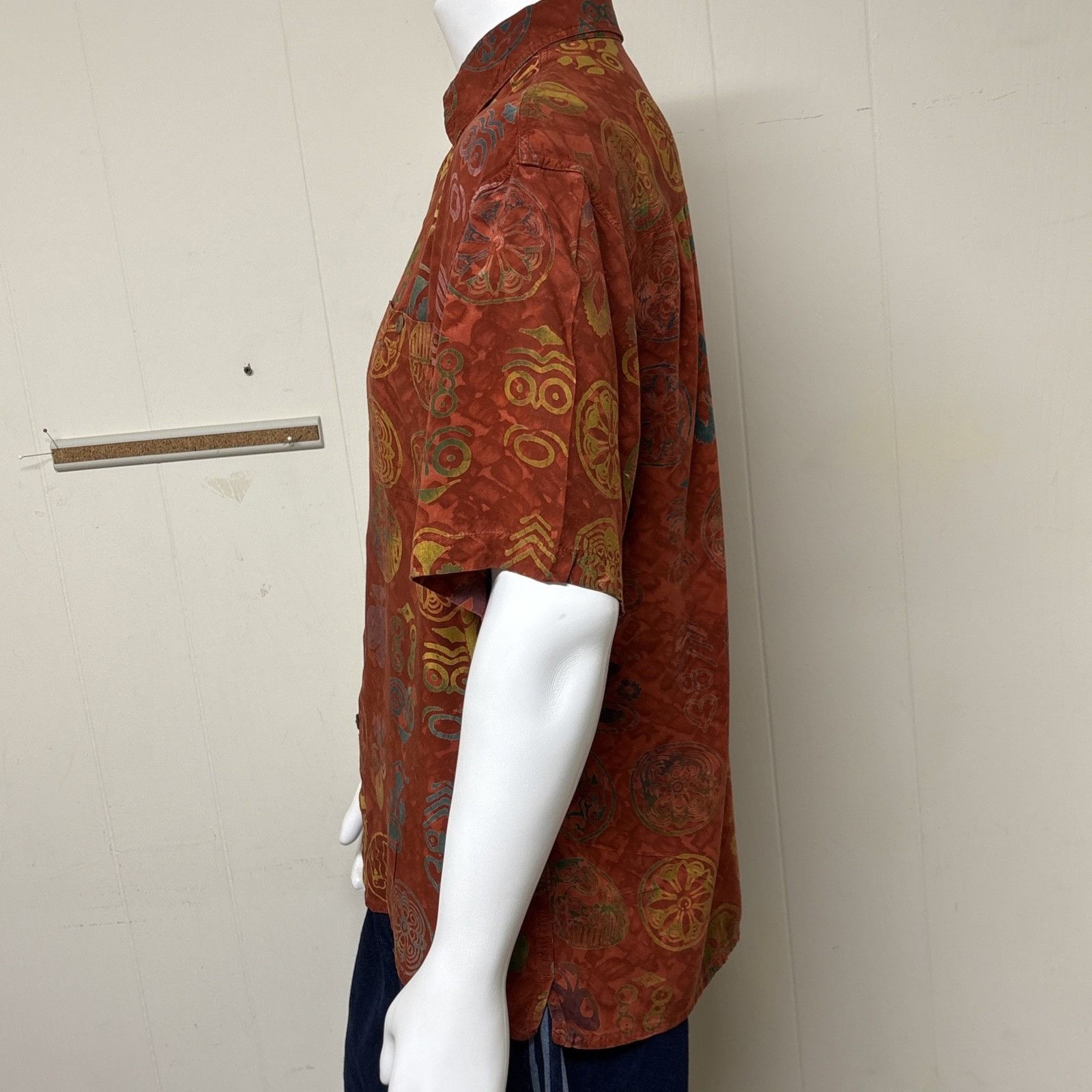 The Territory Ahead Territory Ahead Shirt Mens L Tribal Batik Short Sleeve Butto Size US L / EU 52-54 / 3 - 3 Thumbnail